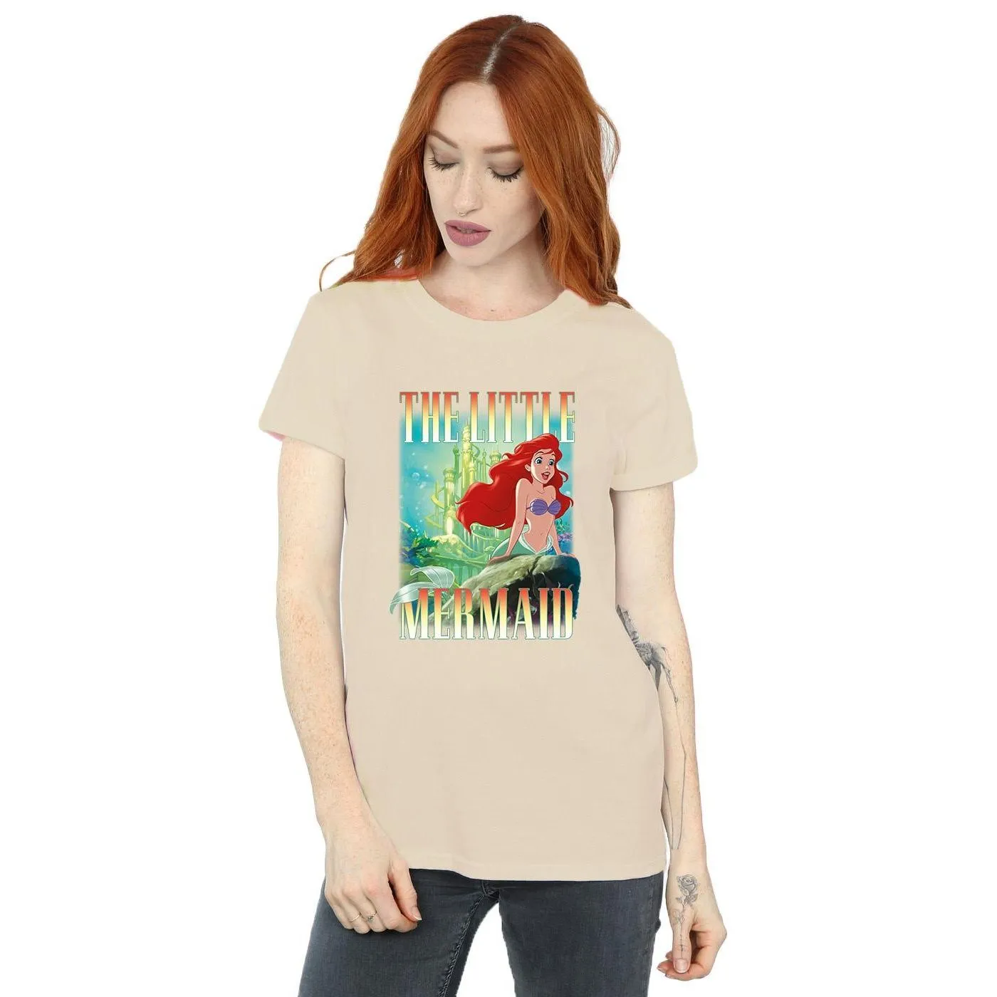 Ariel Montage Cotton Boyfriend T-Shirt