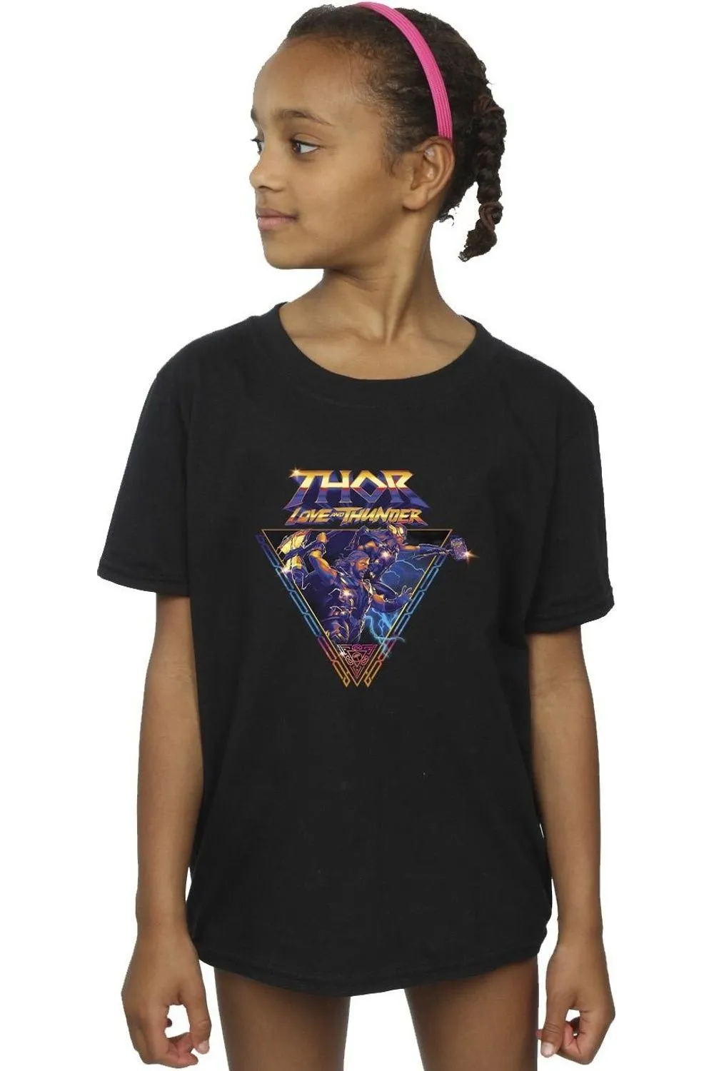Thor Love And Thunder Logo Triangle Cotton T-Shirt