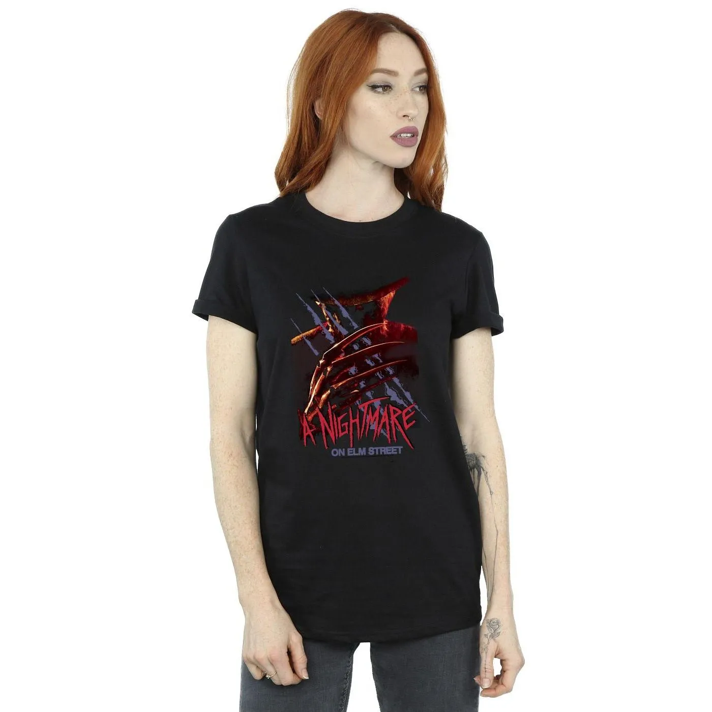 Freddy Claw Cotton Boyfriend T-Shirt