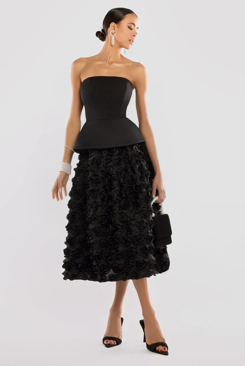 Scuba Boobtube Peplum Hem Corset