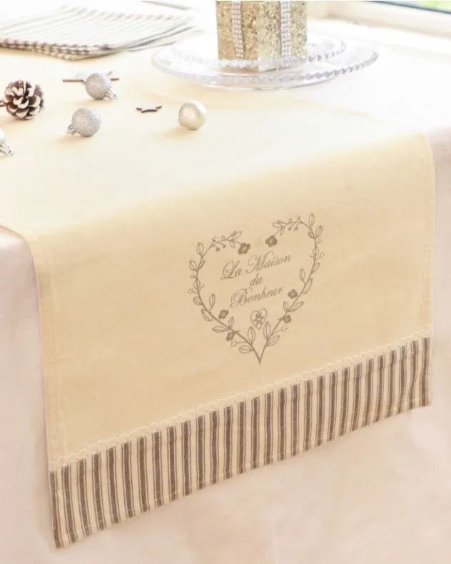 La Maison Bonheur Fabric Dining Table Table Runner Table Cloth 150cm