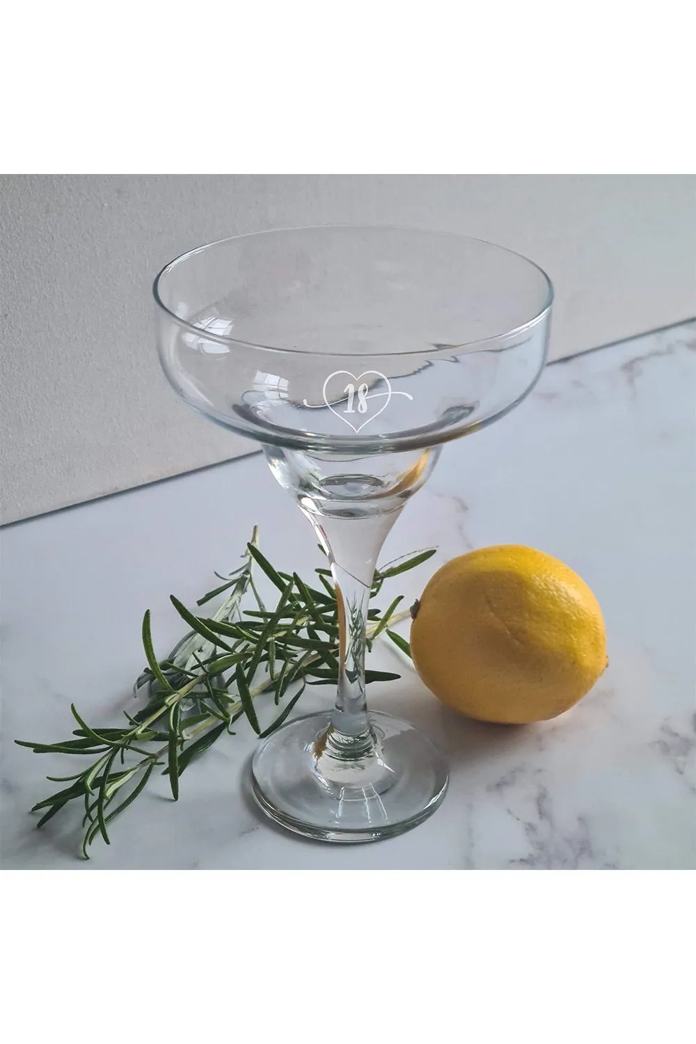 18th Birthday Engraved Cocktail Glass