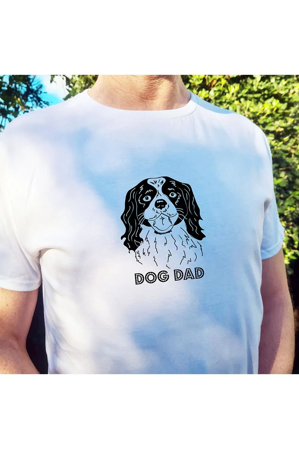 Cavalier King Charles Spaniel Dog Dad T Shirt