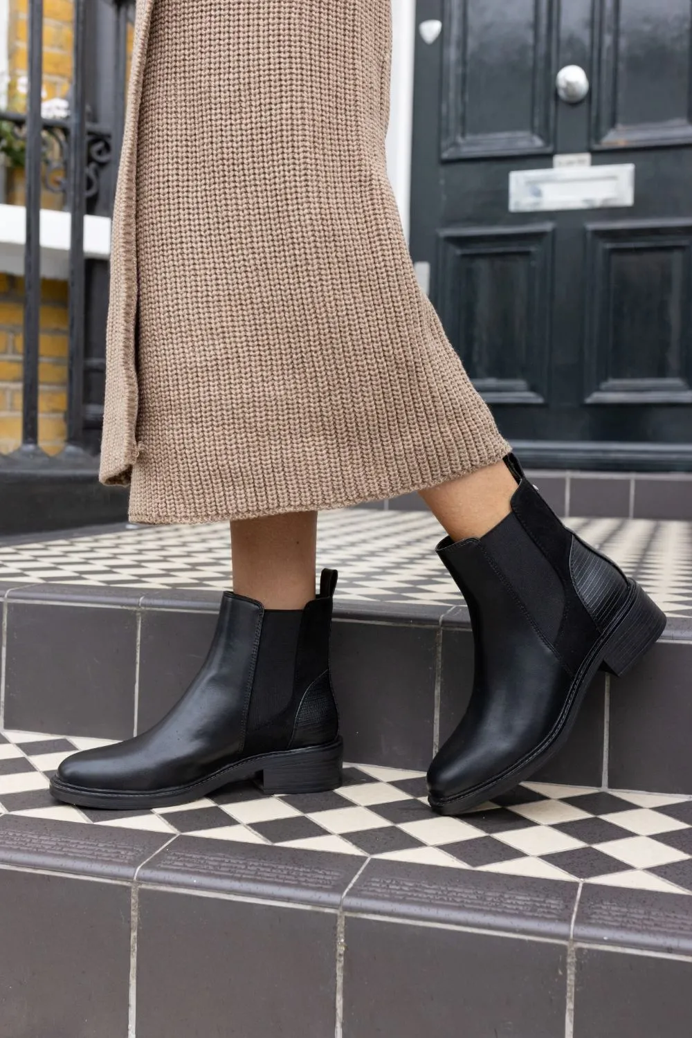 Wide Fit 'Daniela' Flat Chelsea Boot