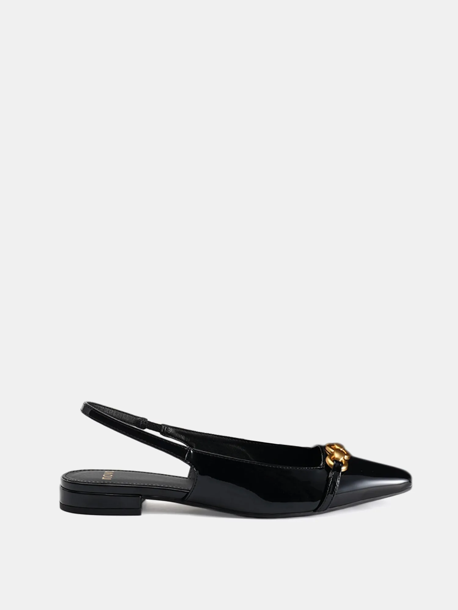 Wide Fit 'Colish' Hardware Slingback Flat