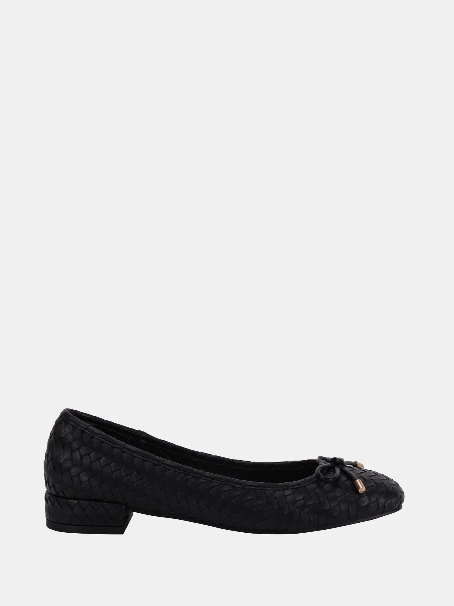 Wide Fit 'Cecilia' Woven Low Block Ballerina