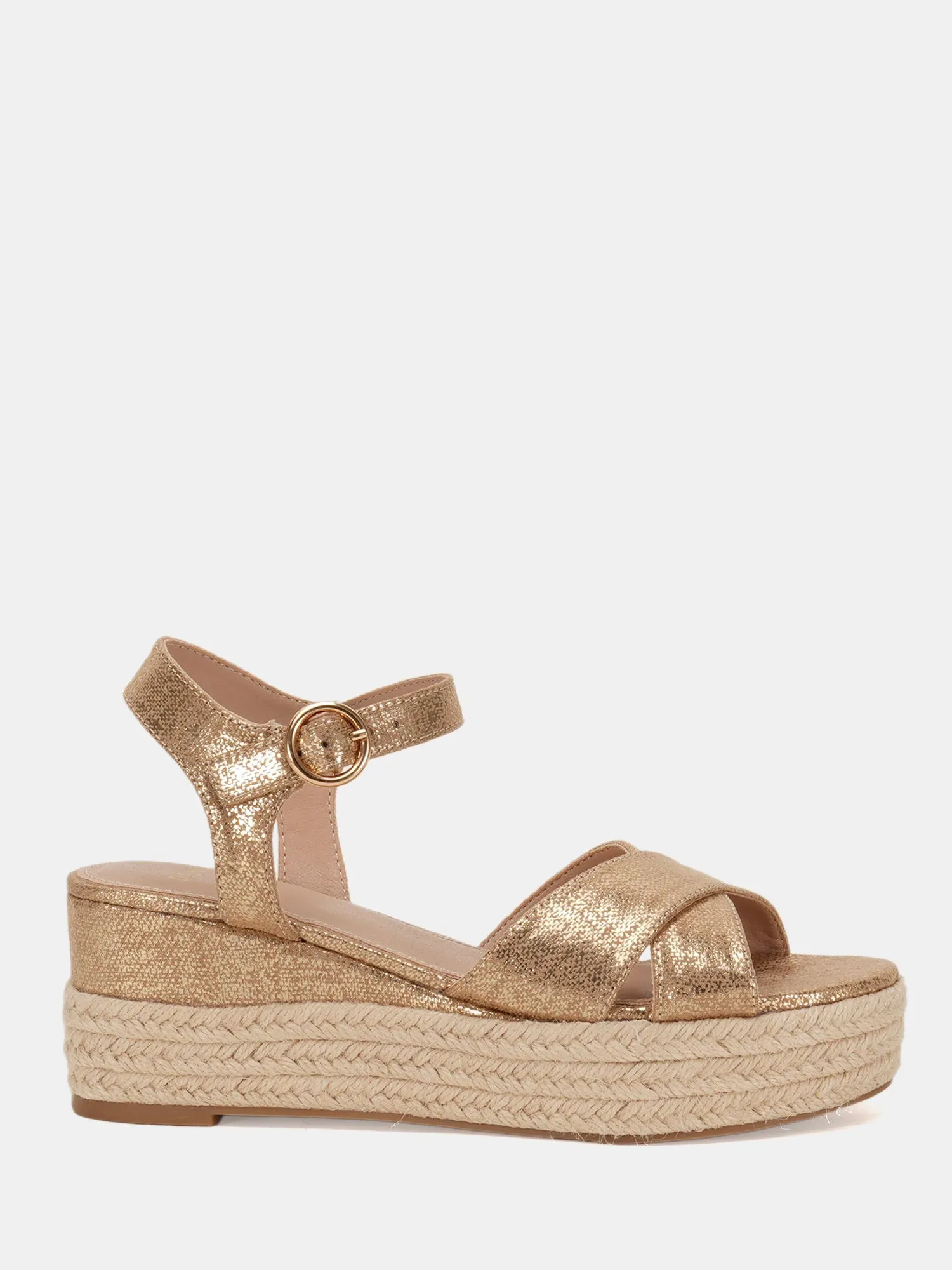 Wide Fit 'Bowen' Mid Espadrille Wedge Sandal