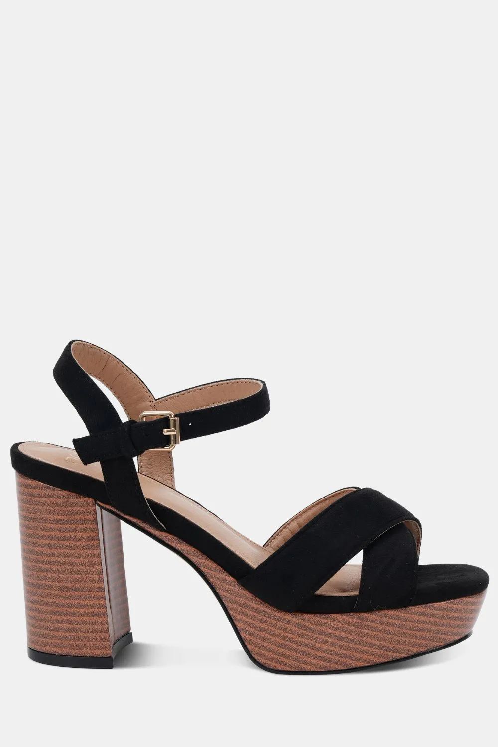 Wide Fit 'Madison' Platform Heeled Sandal