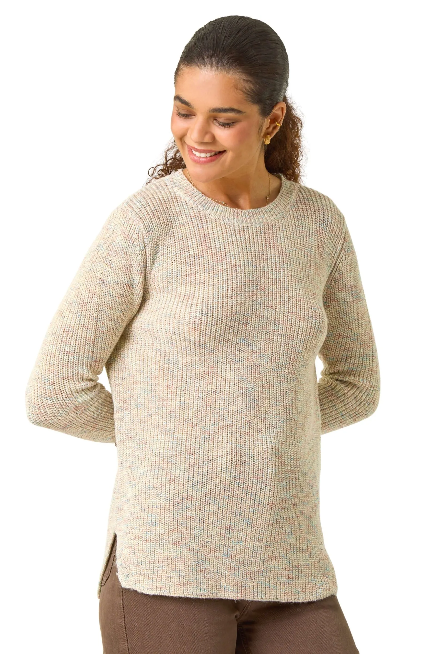Contrast Cuff Knit Jumper