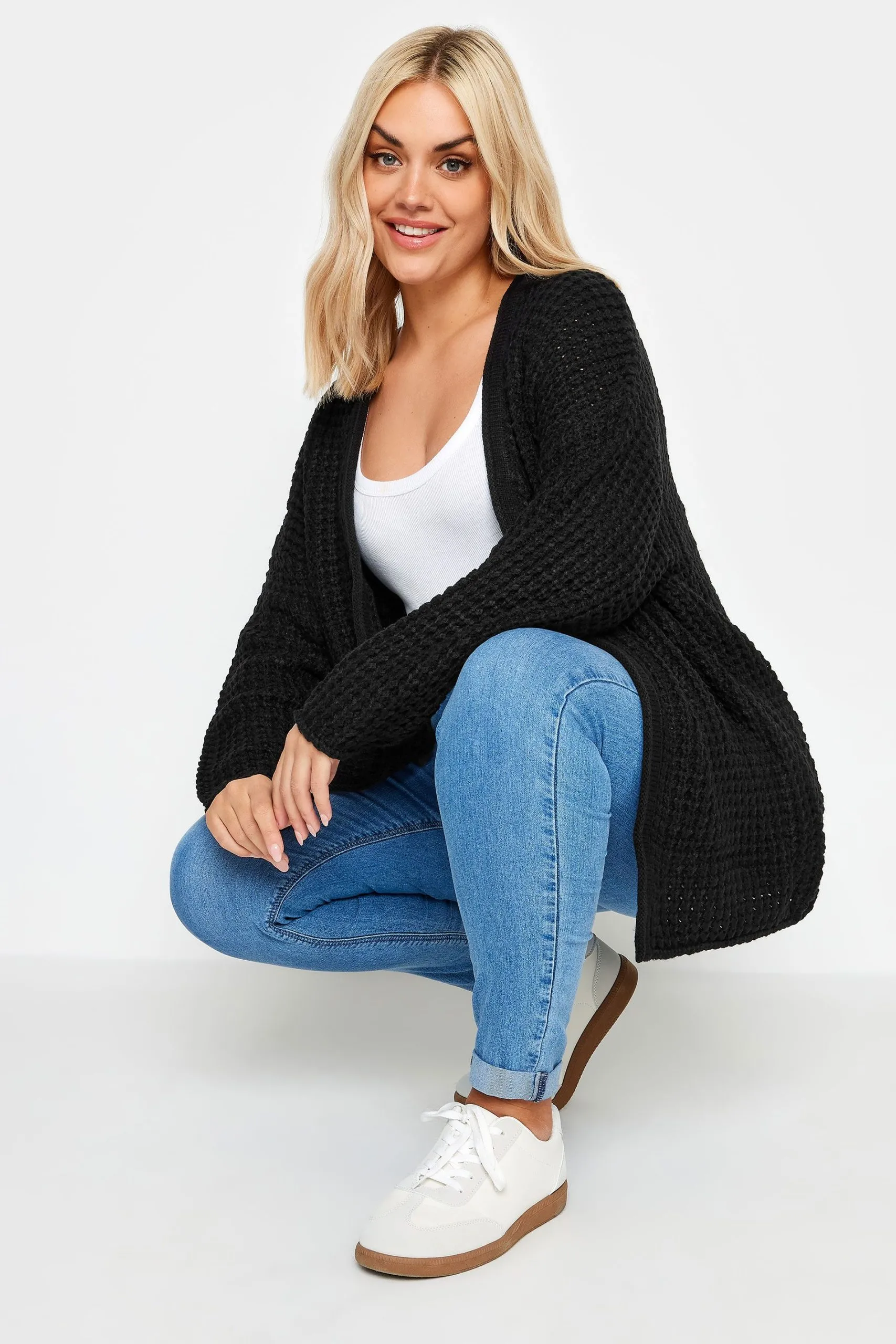 Waffle Knit Cardigan