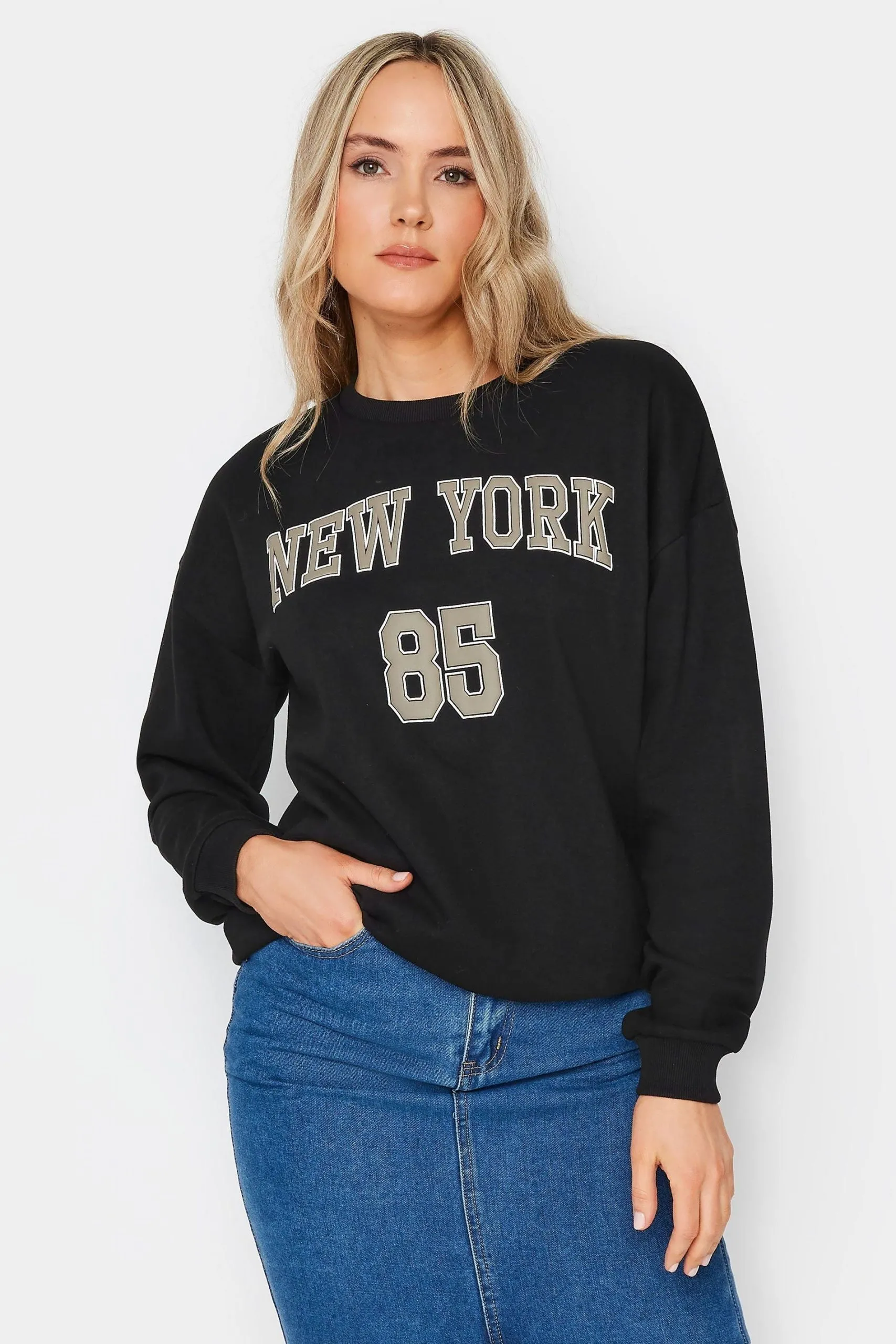 Tall 'New York' Slogan Sweatshirt