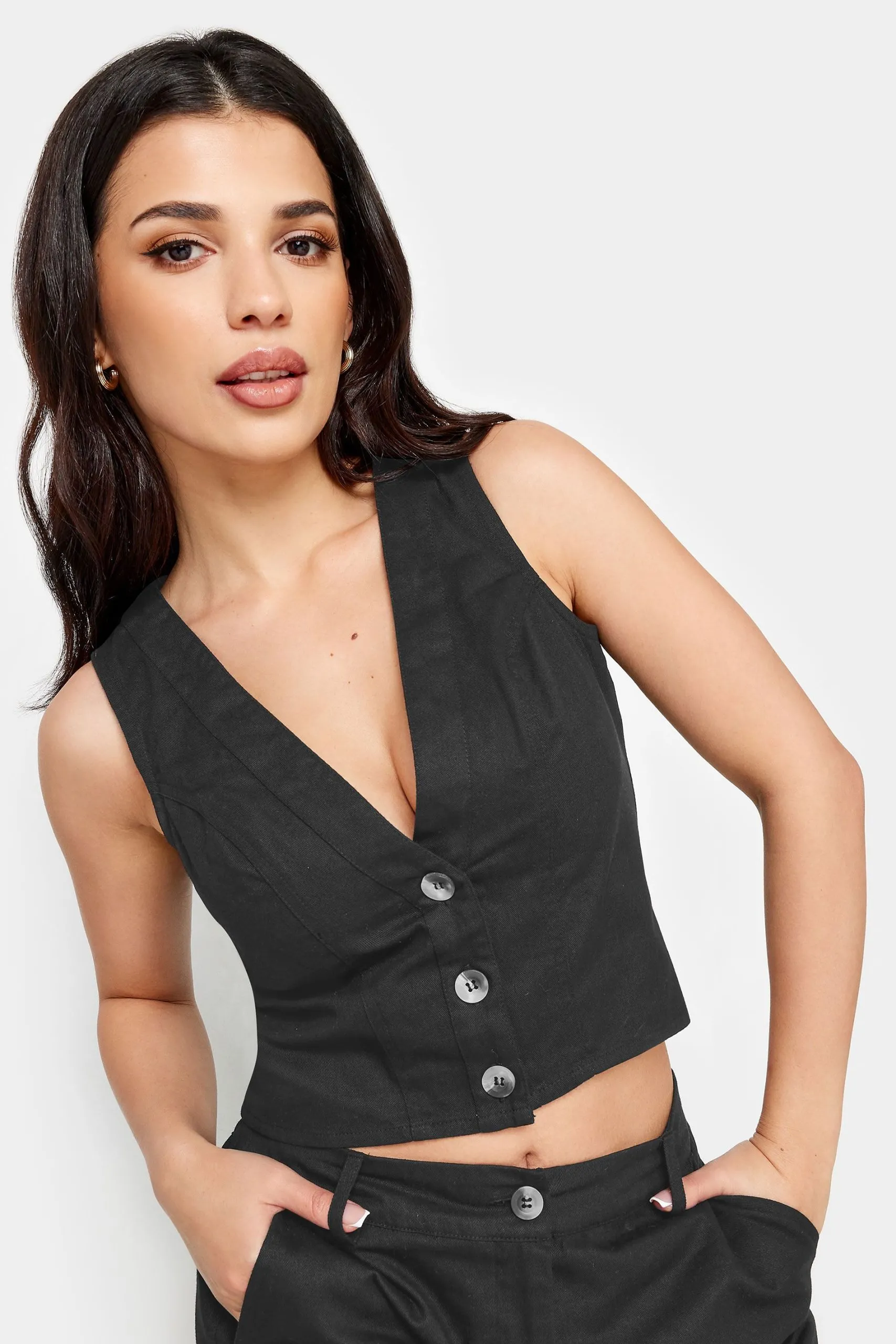 Petite Twill Waistcoat