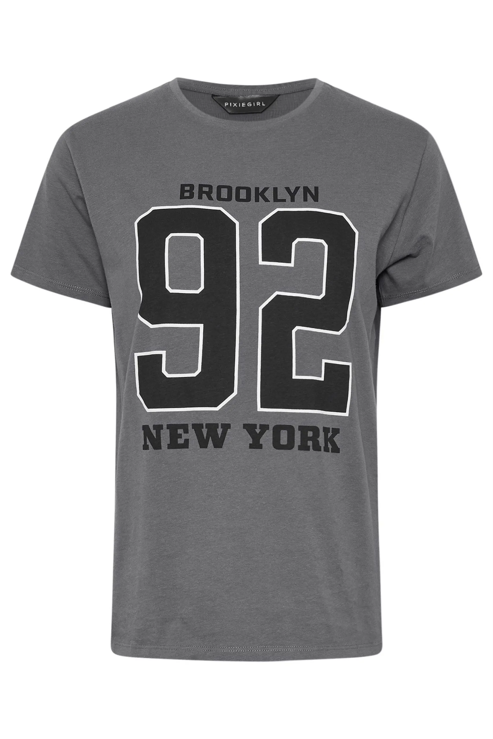 Petite 'Brooklyn 92' Slogan T-Shirt