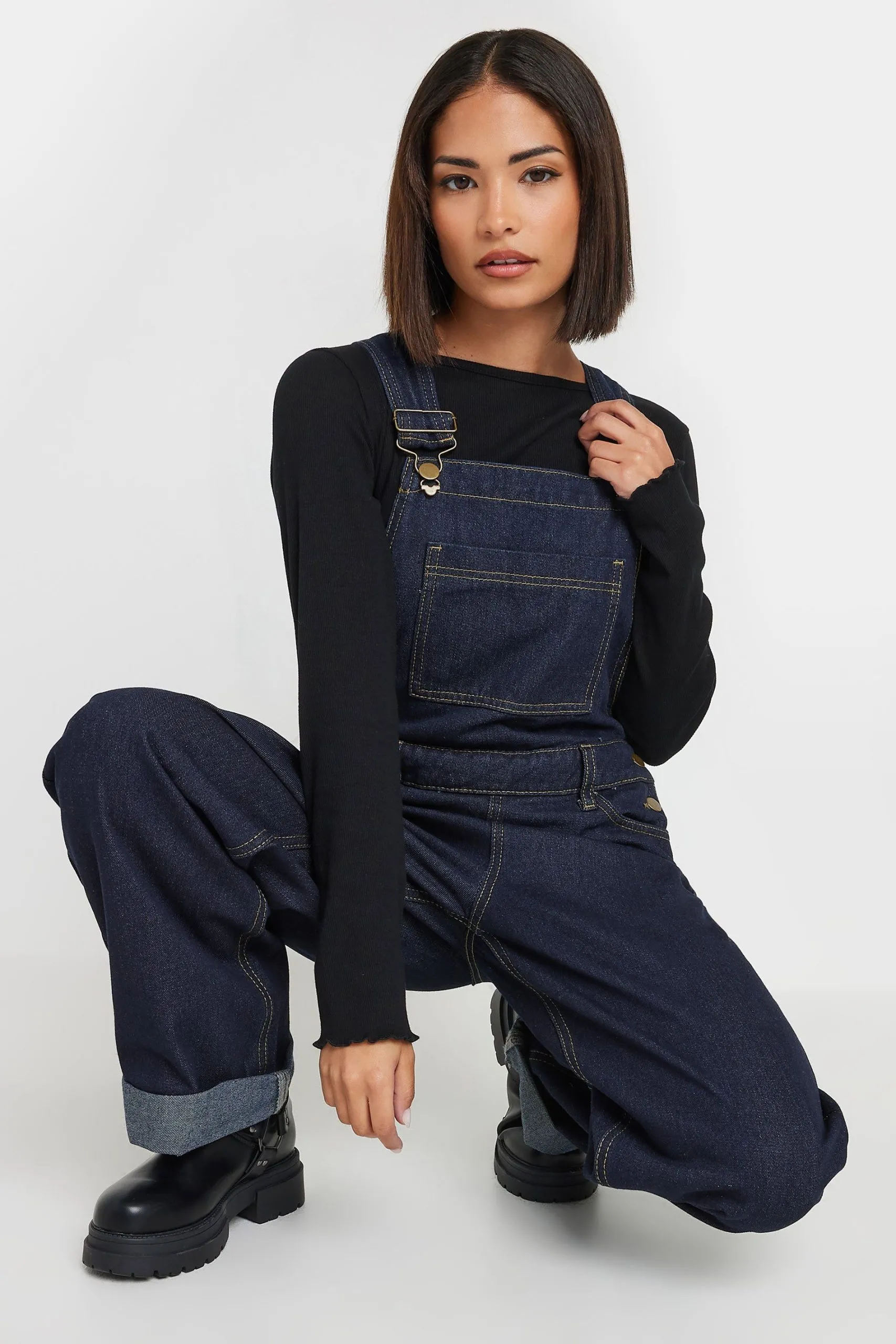 Petite Straight Leg Dungarees