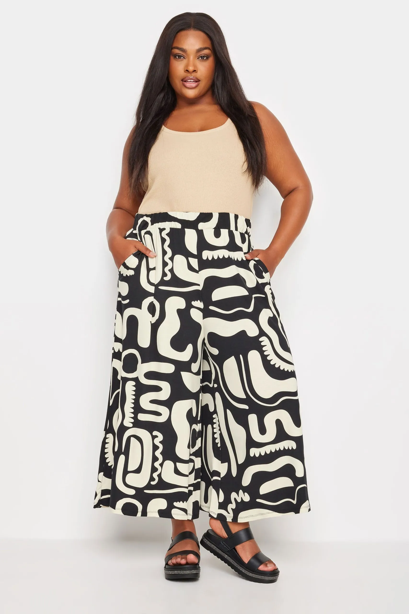 Abstract Print Culottes