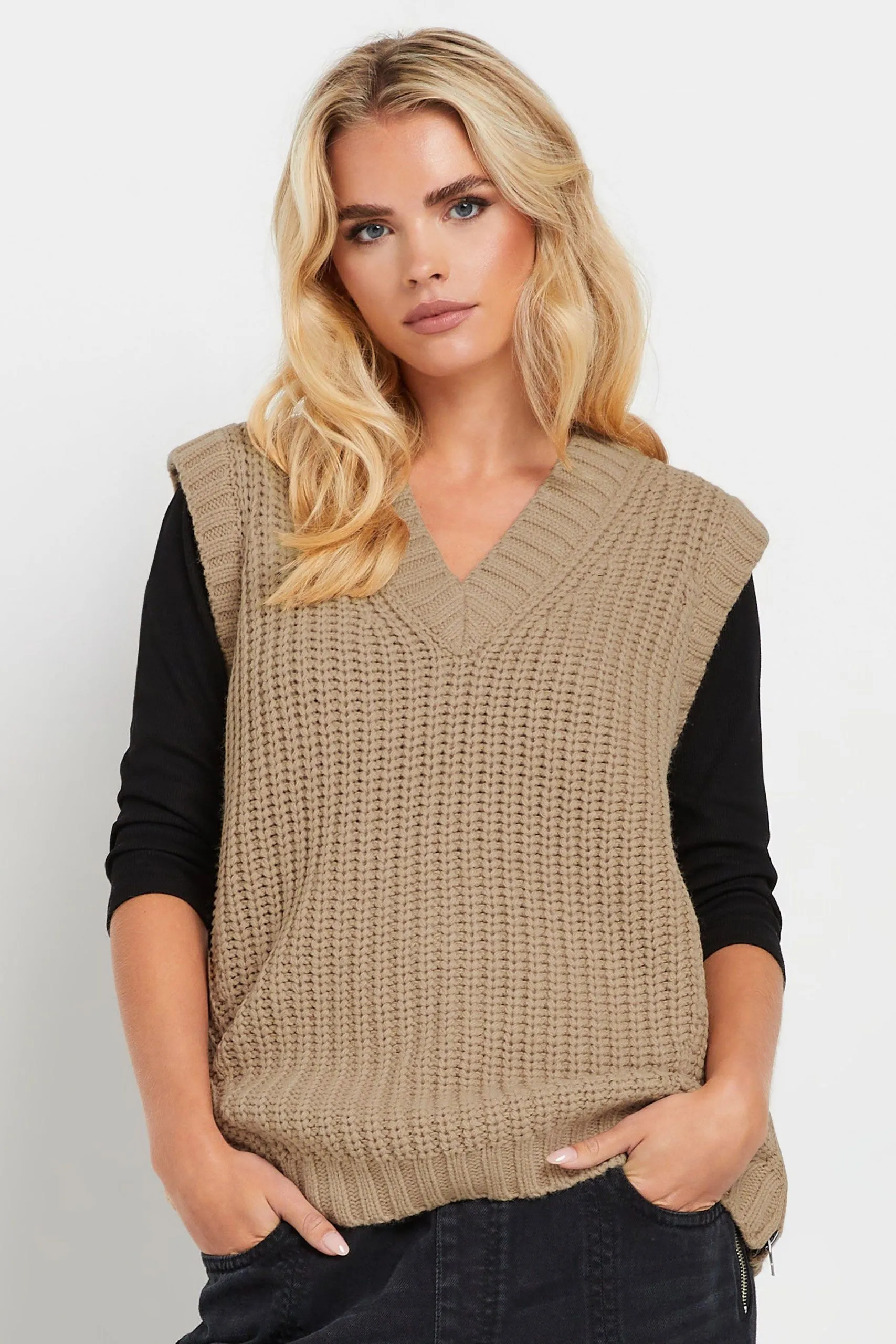 Petite Sleeveless Jumper