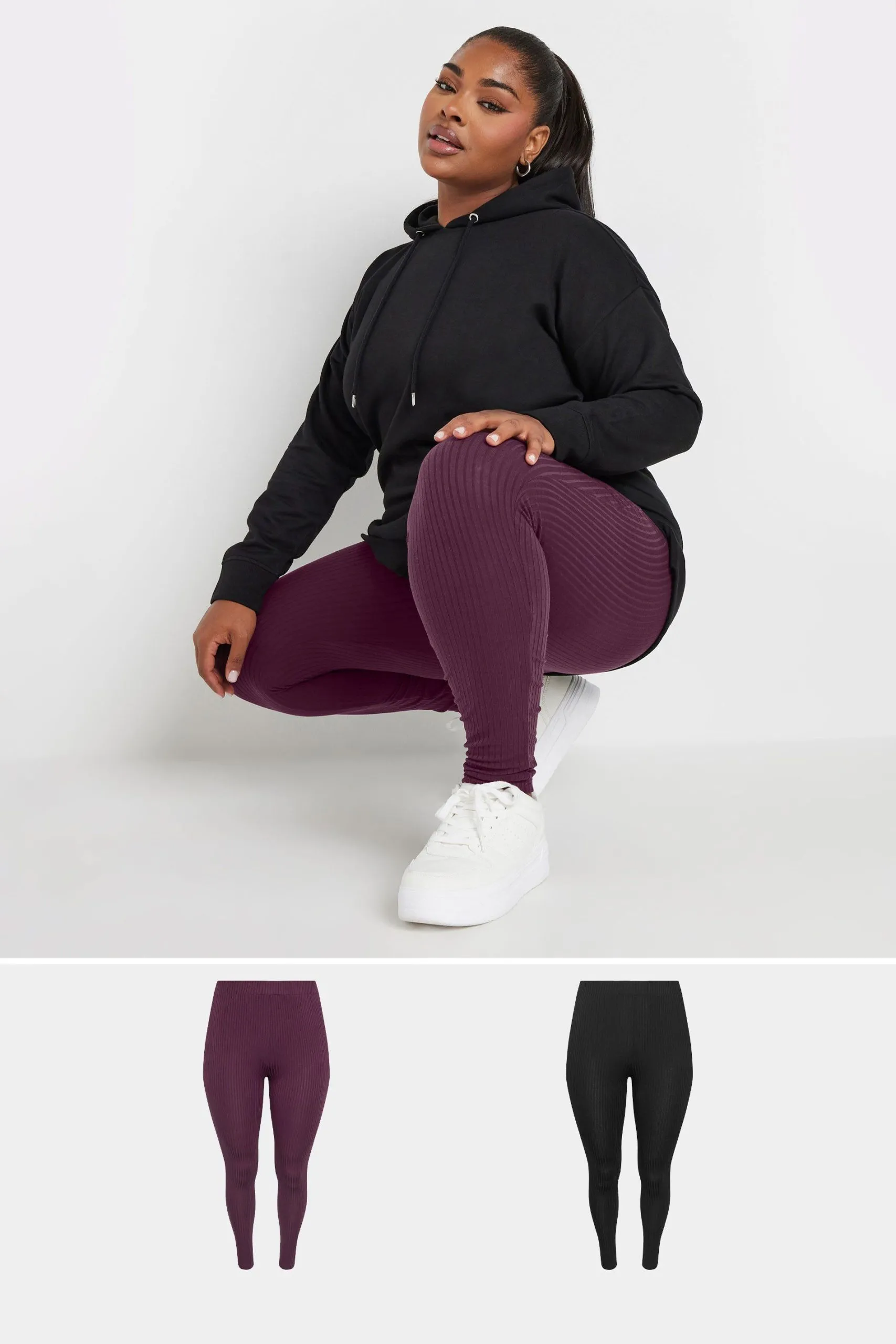 2 Pack Ribbed Leggings