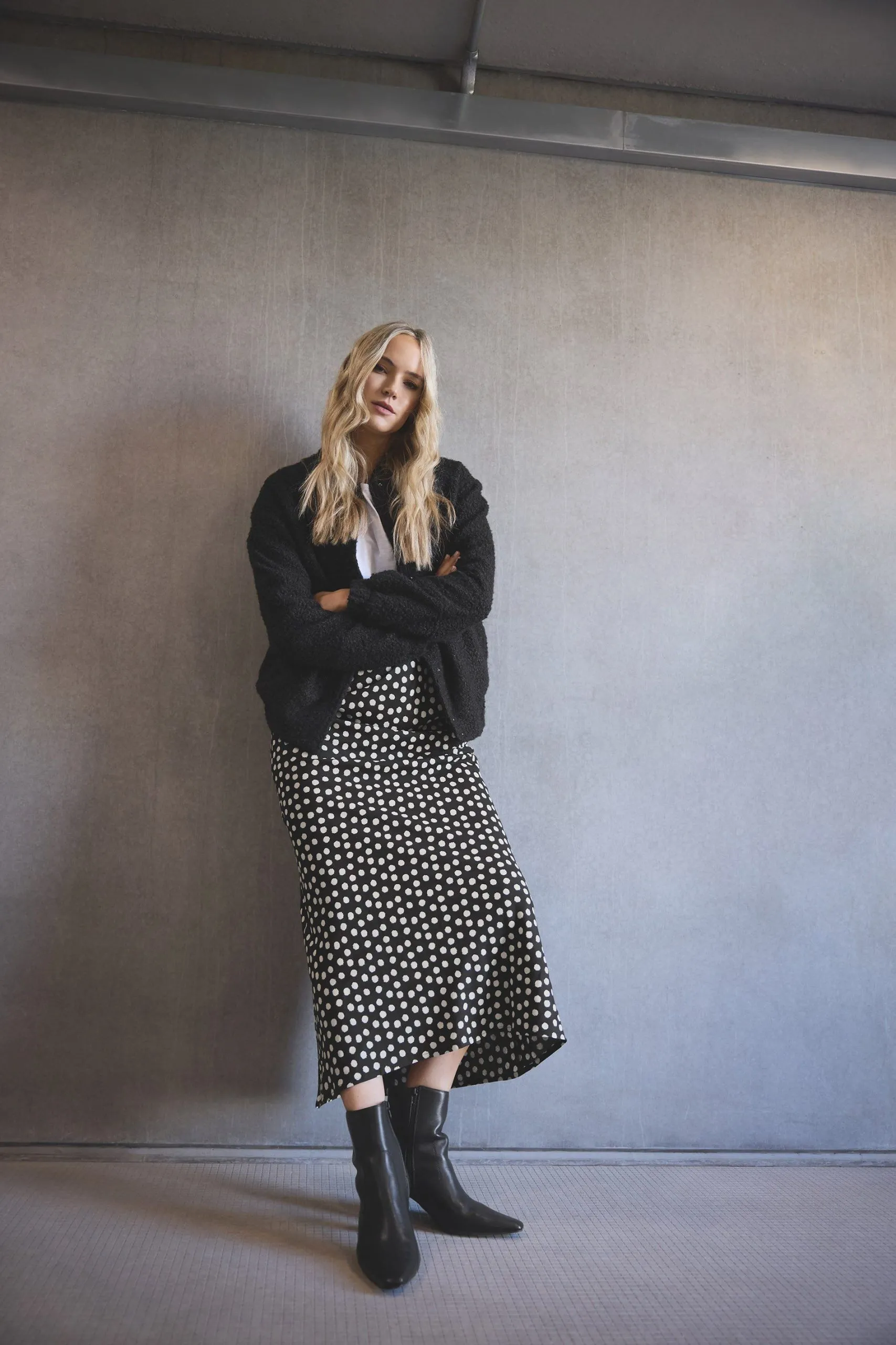 Tall Spotted Midaxi Skirt