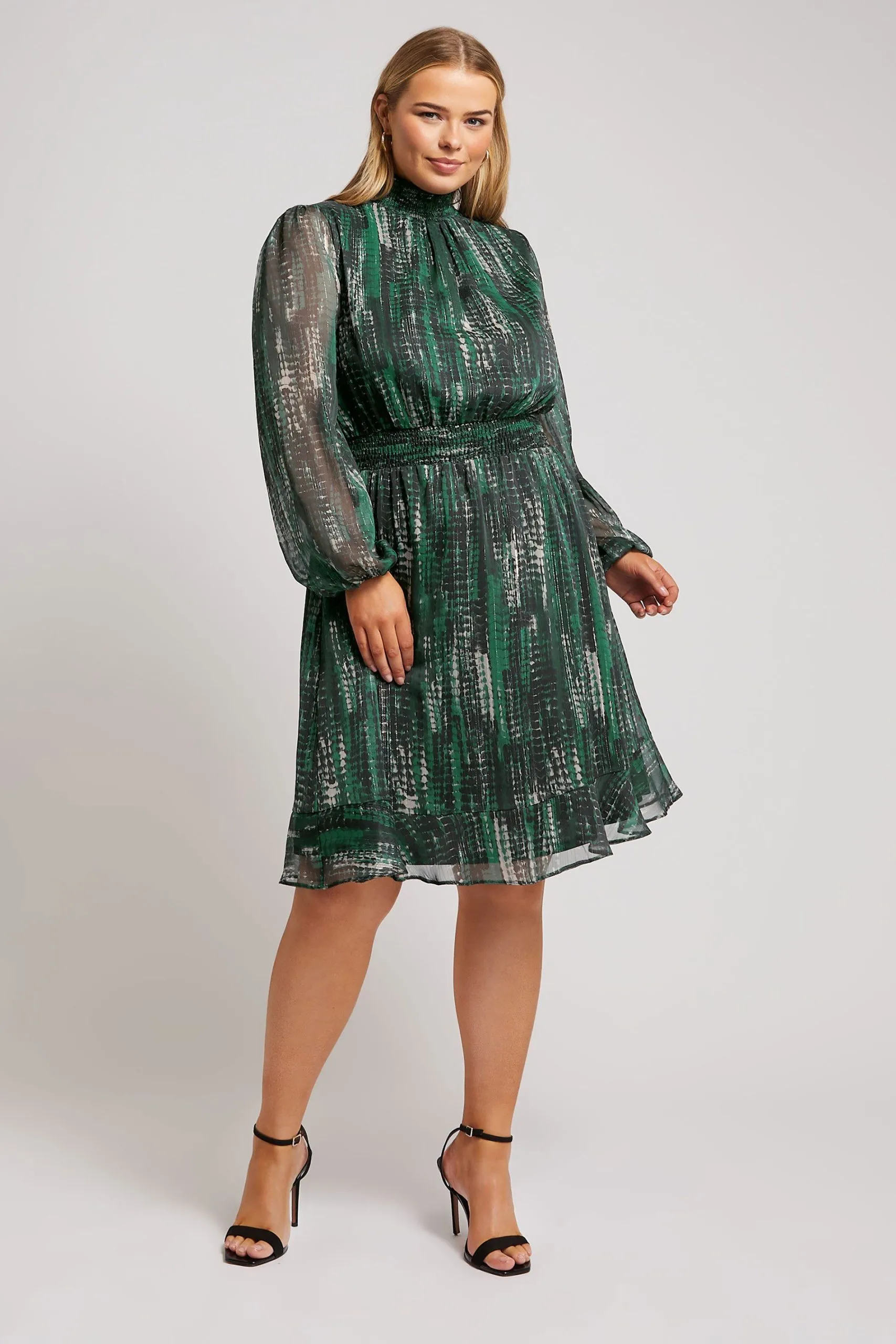 Abstract Print Mini Dress