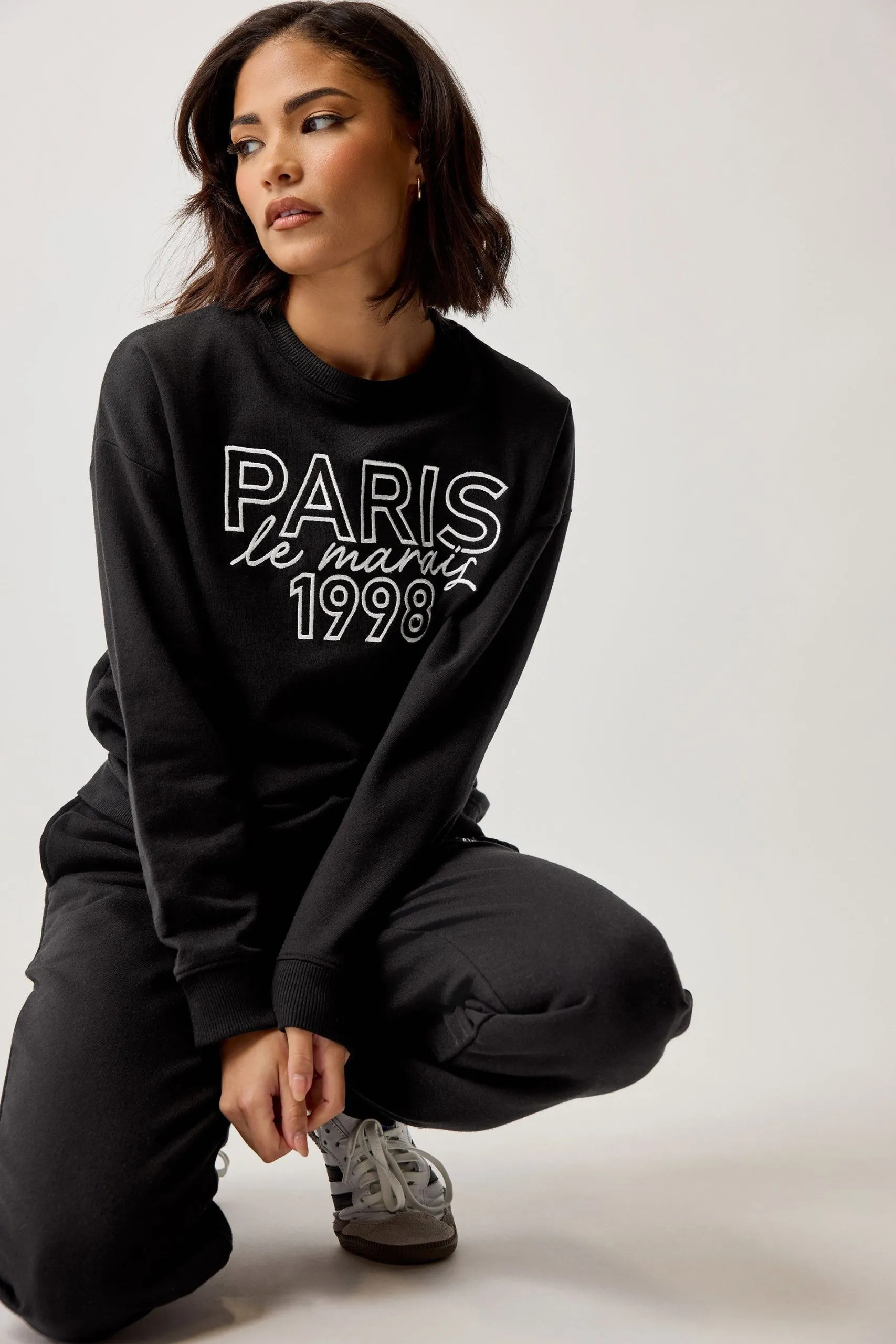 Petite Slogan Sweatshirt
