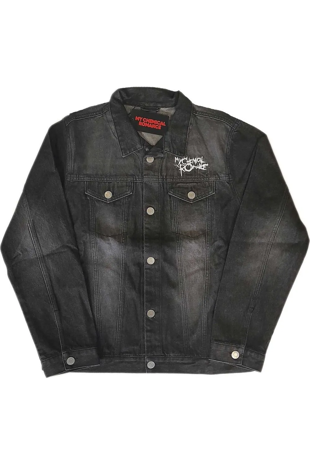 Back Print Logo Denim Jacket