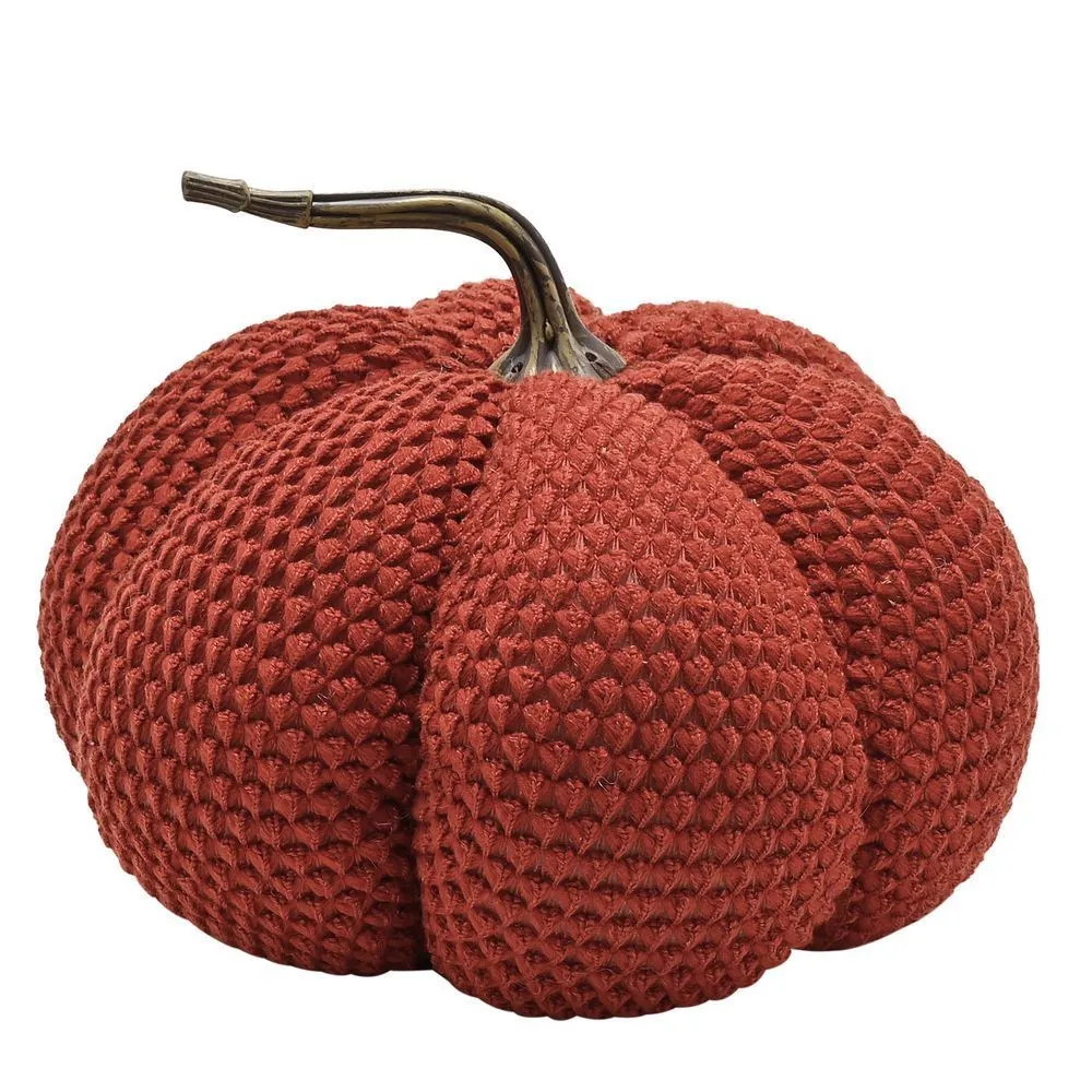 Autumn Harvest Pumpkin Doorstop - Rust