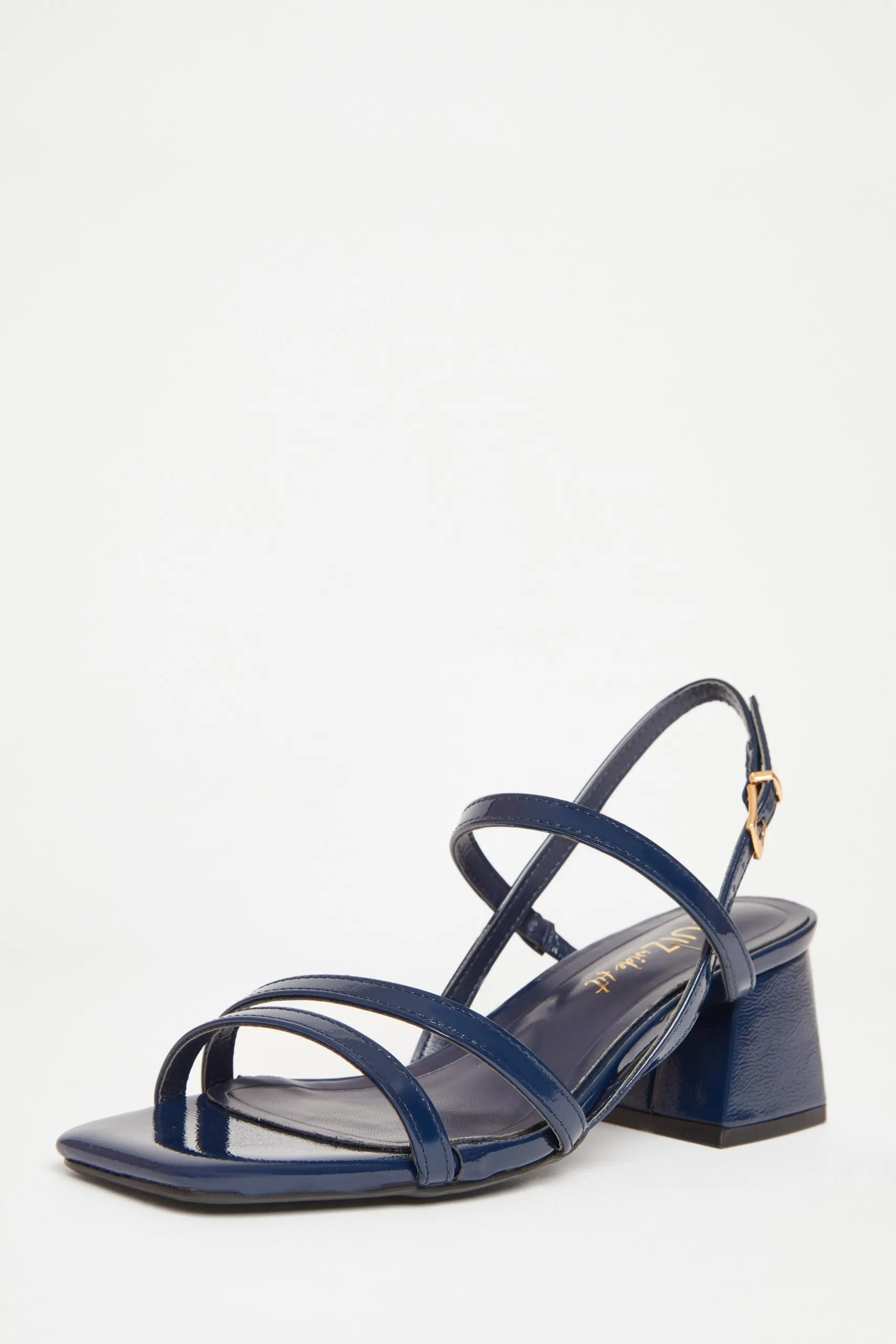 Navy Wide Fit Slingback Sandal