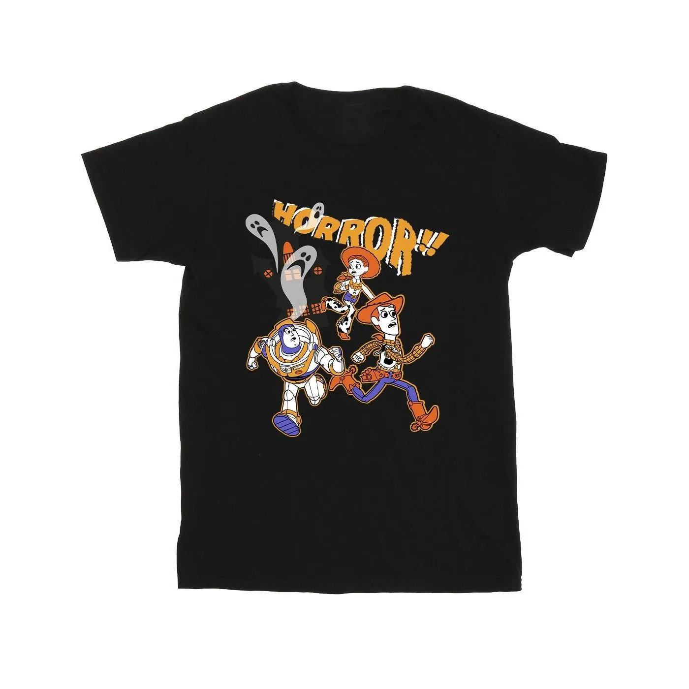 Horror Run Away Cotton Halloween T-Shirt