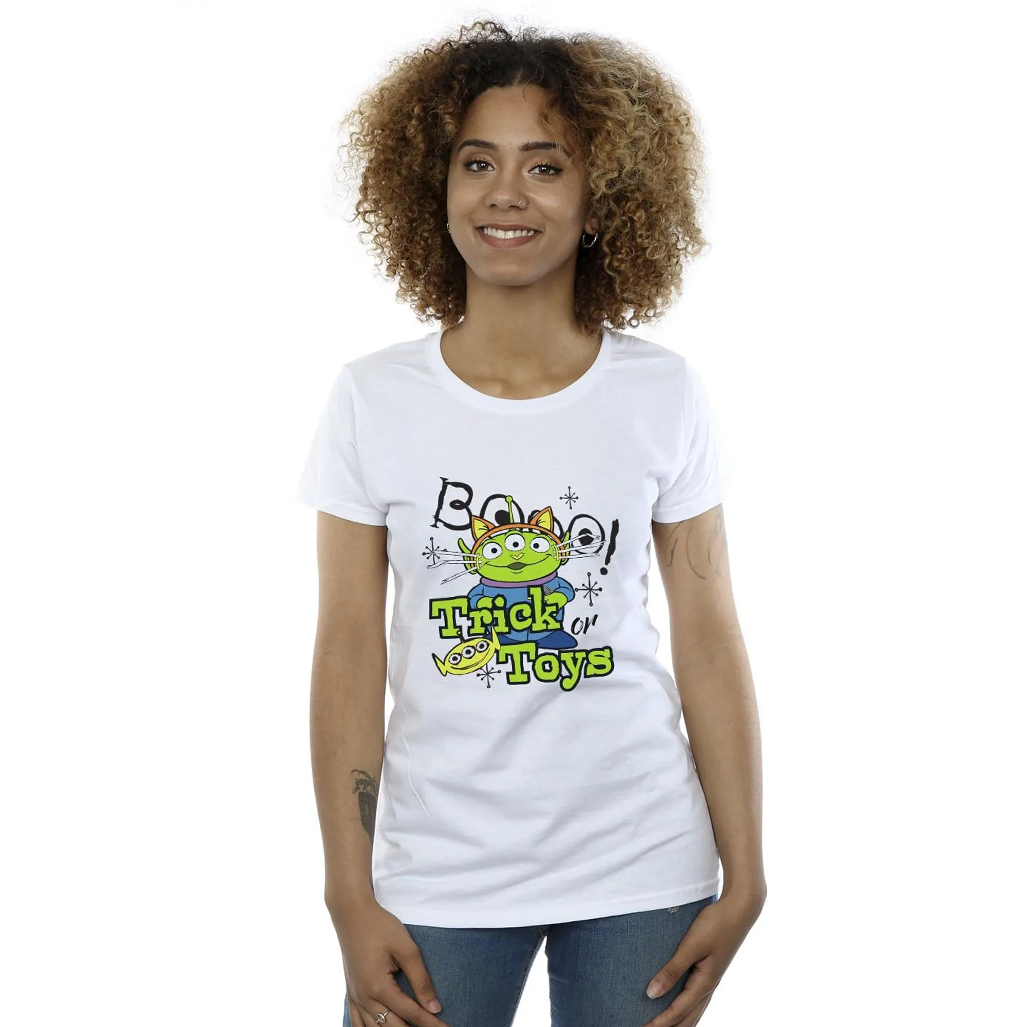 Trick Or Toys Aliens Cotton Halloween T-Shirt