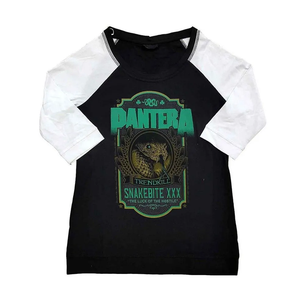 Snakebite XXX Label Cotton Raglan T-Shirt