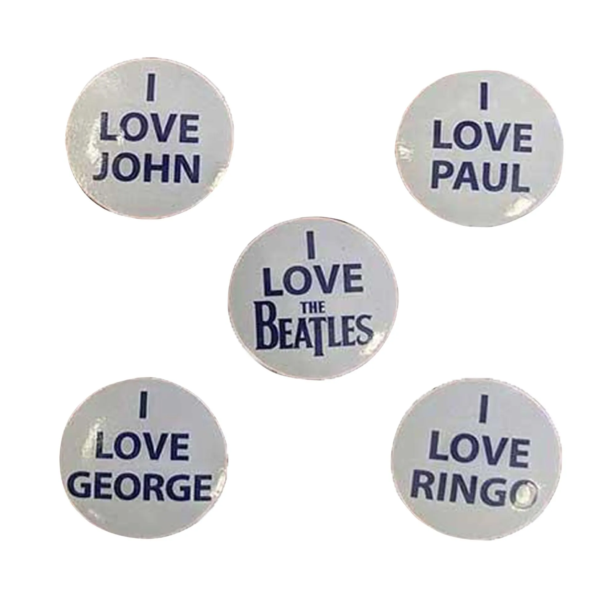 I Love Badge (Pack of 5)