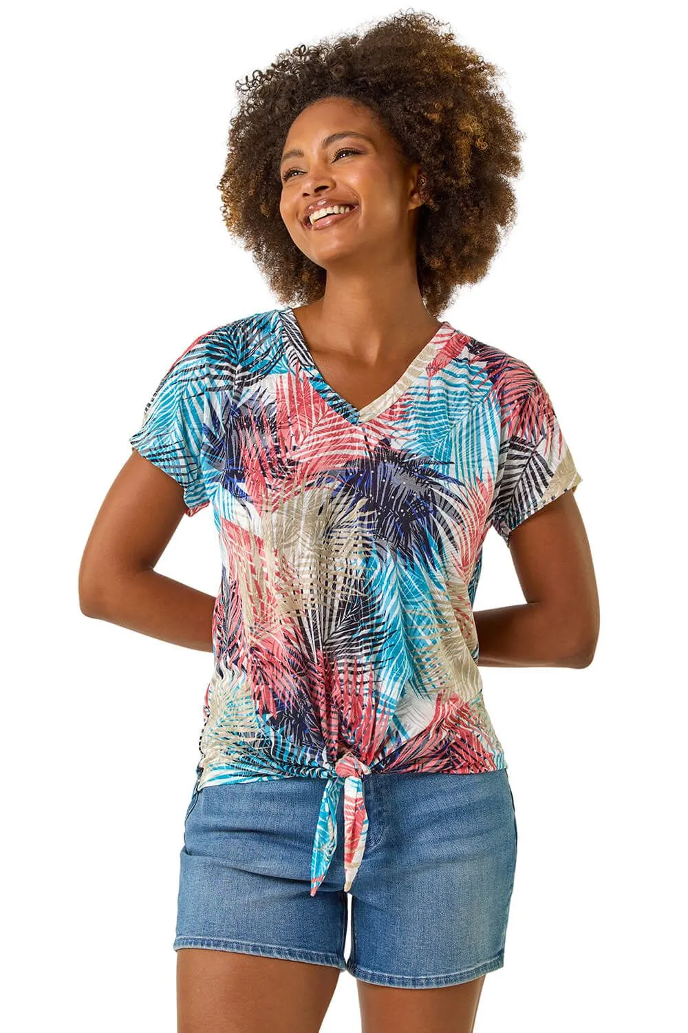 Burnout Cold Shoulder Top