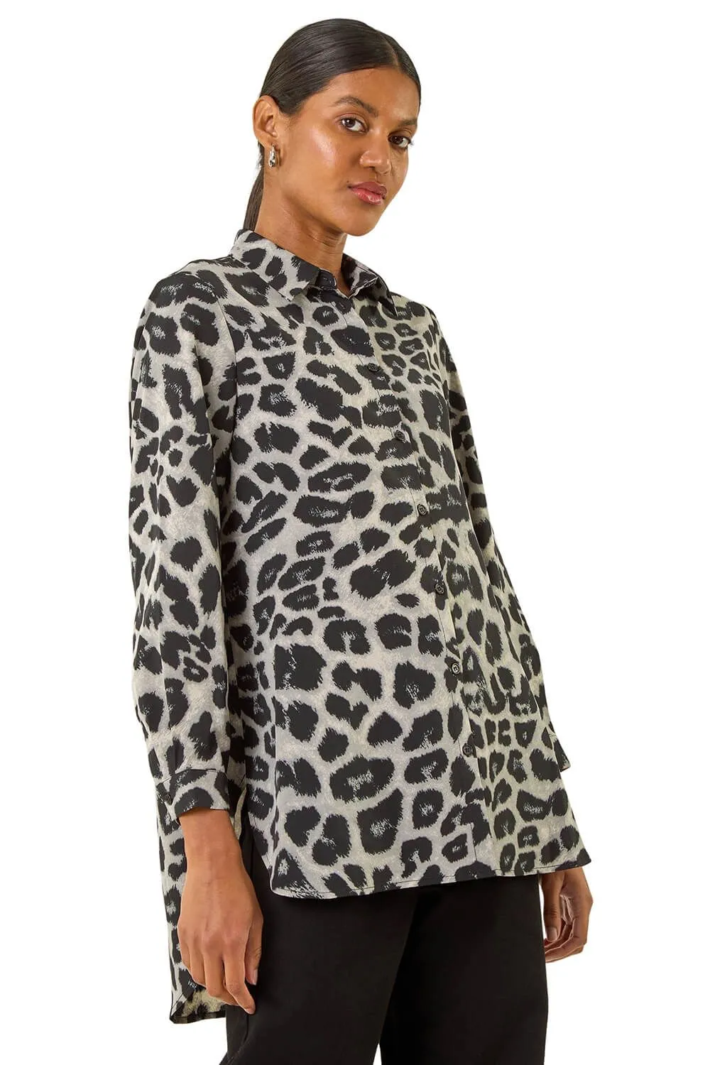 Animal Print Buttoned Shirt