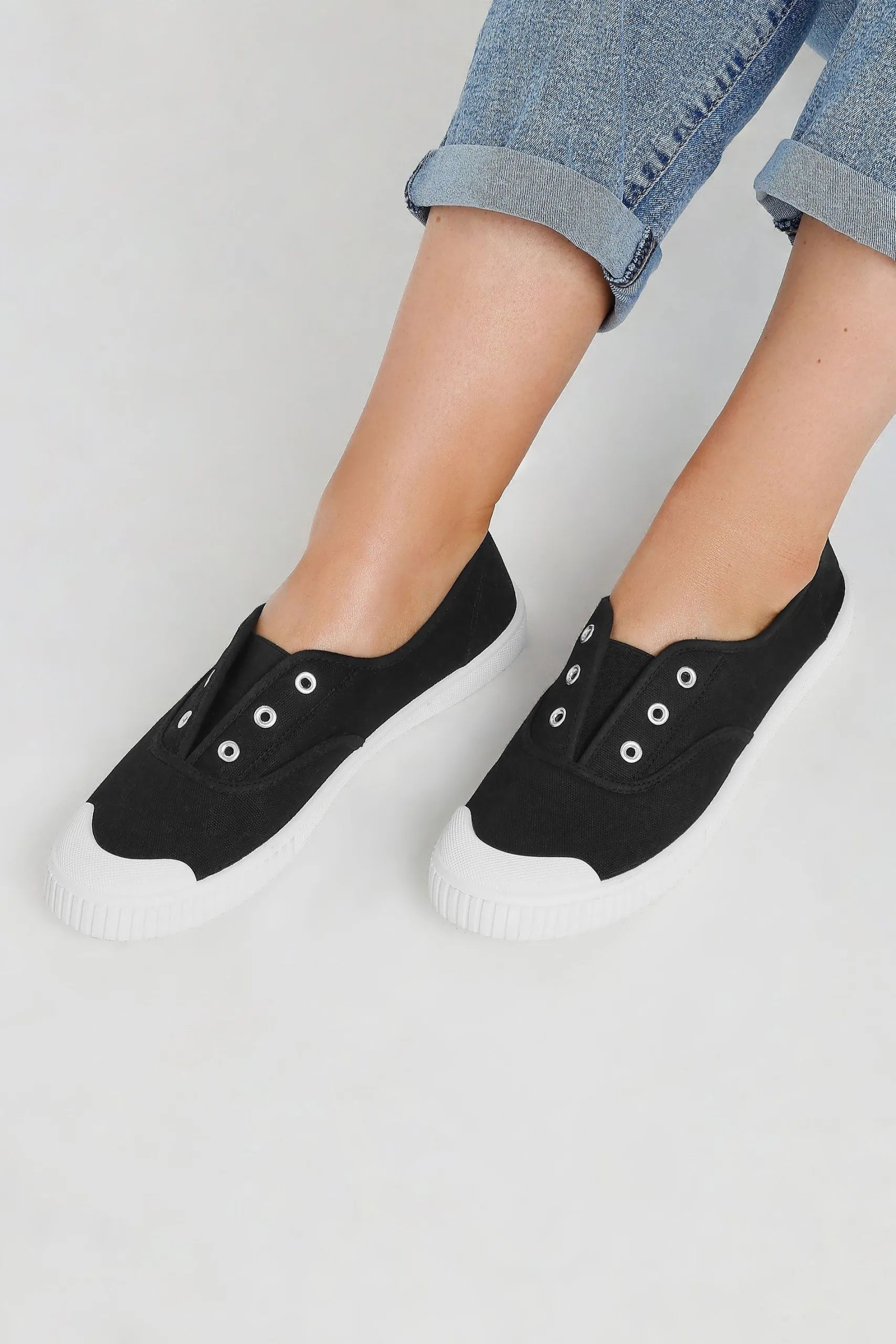 Canvas Slip On Trainers