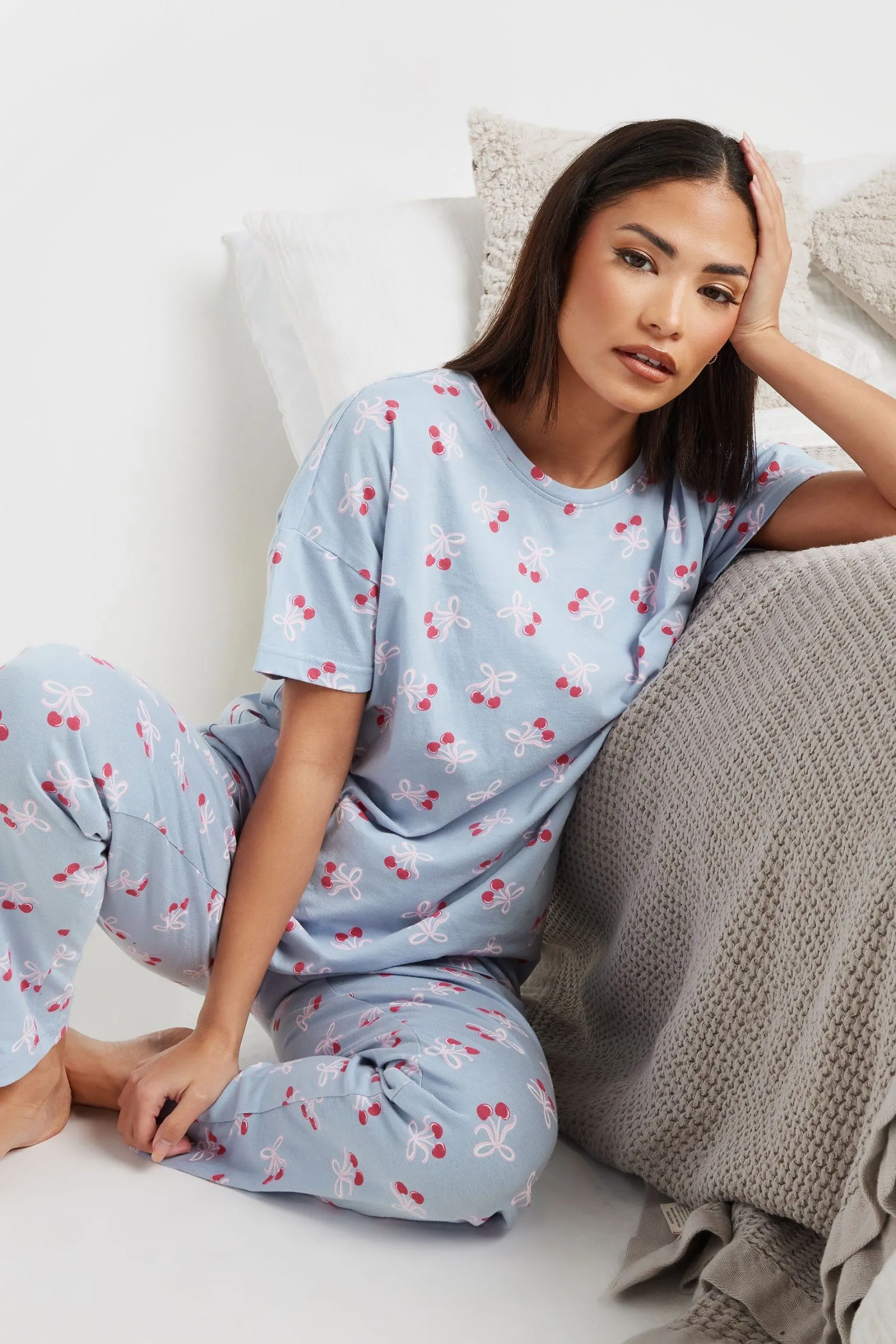 Petite Cherry Bow Pyjama Set