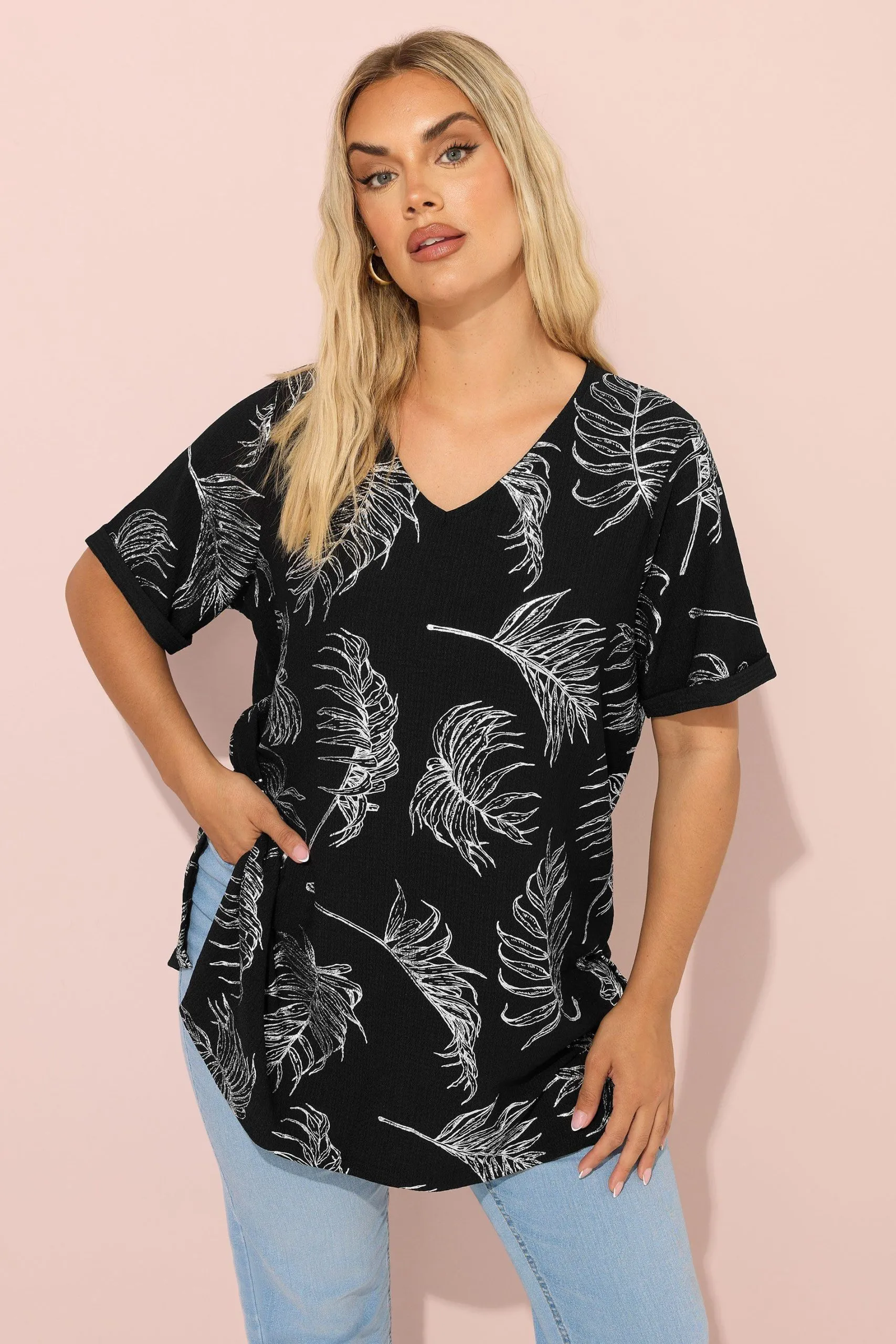 Short Sleeve Foil Top