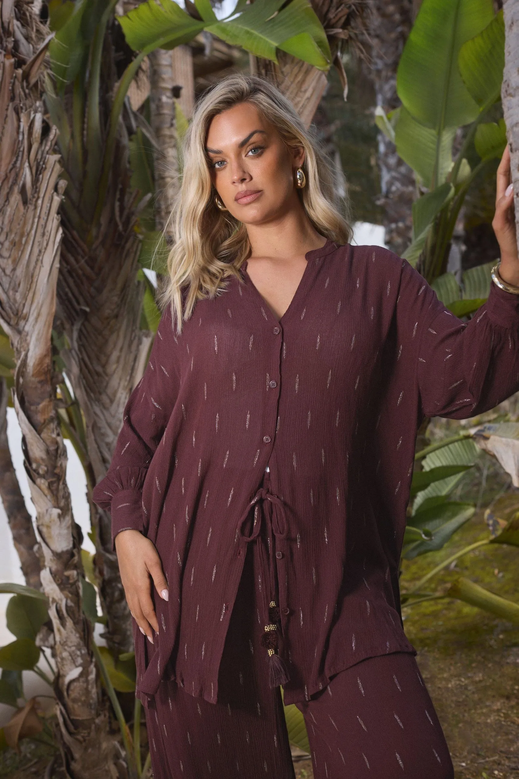 Metallic Beach Shirt