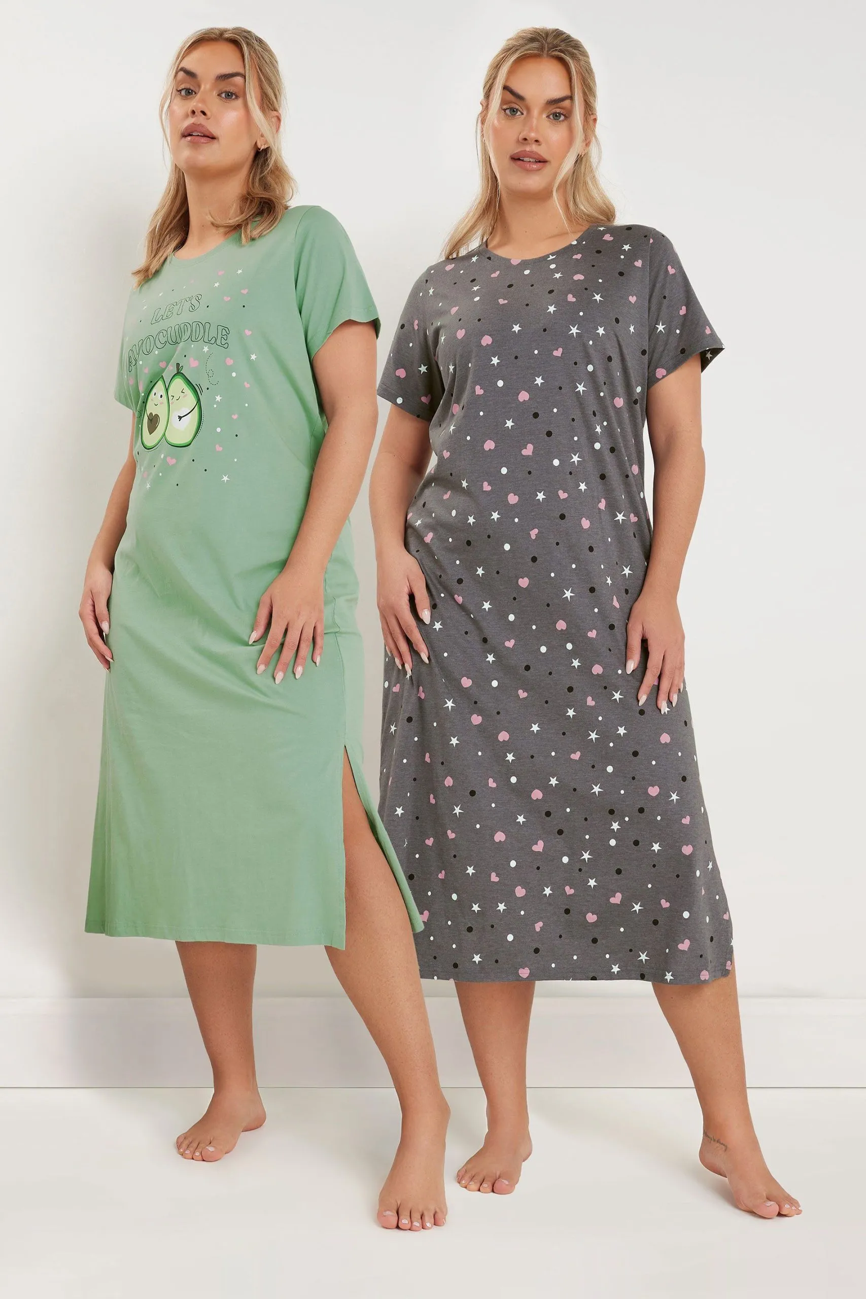 2 Pack 'Let's Avocuddle' Nightdresses