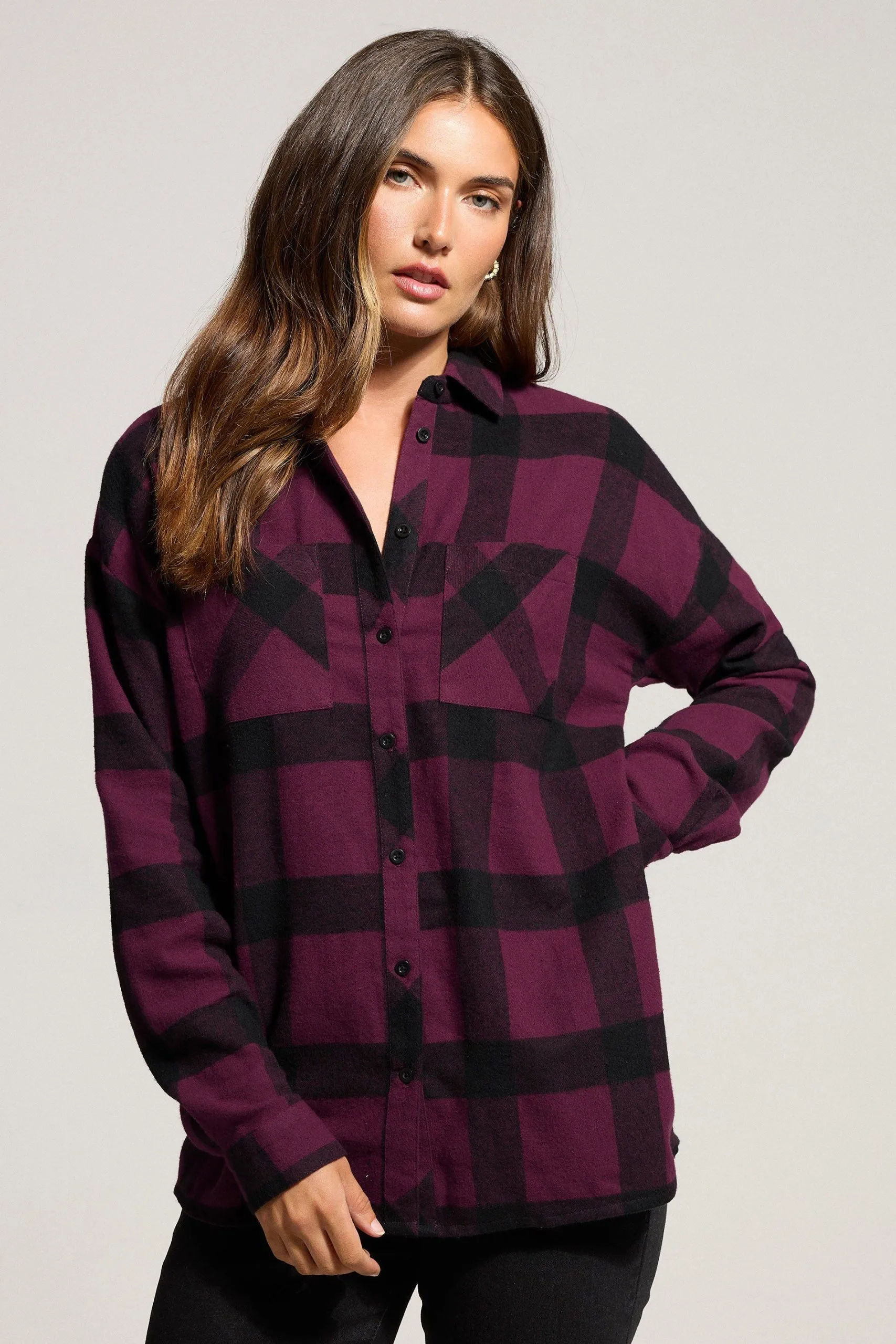Tall Check Oversized Shirt
