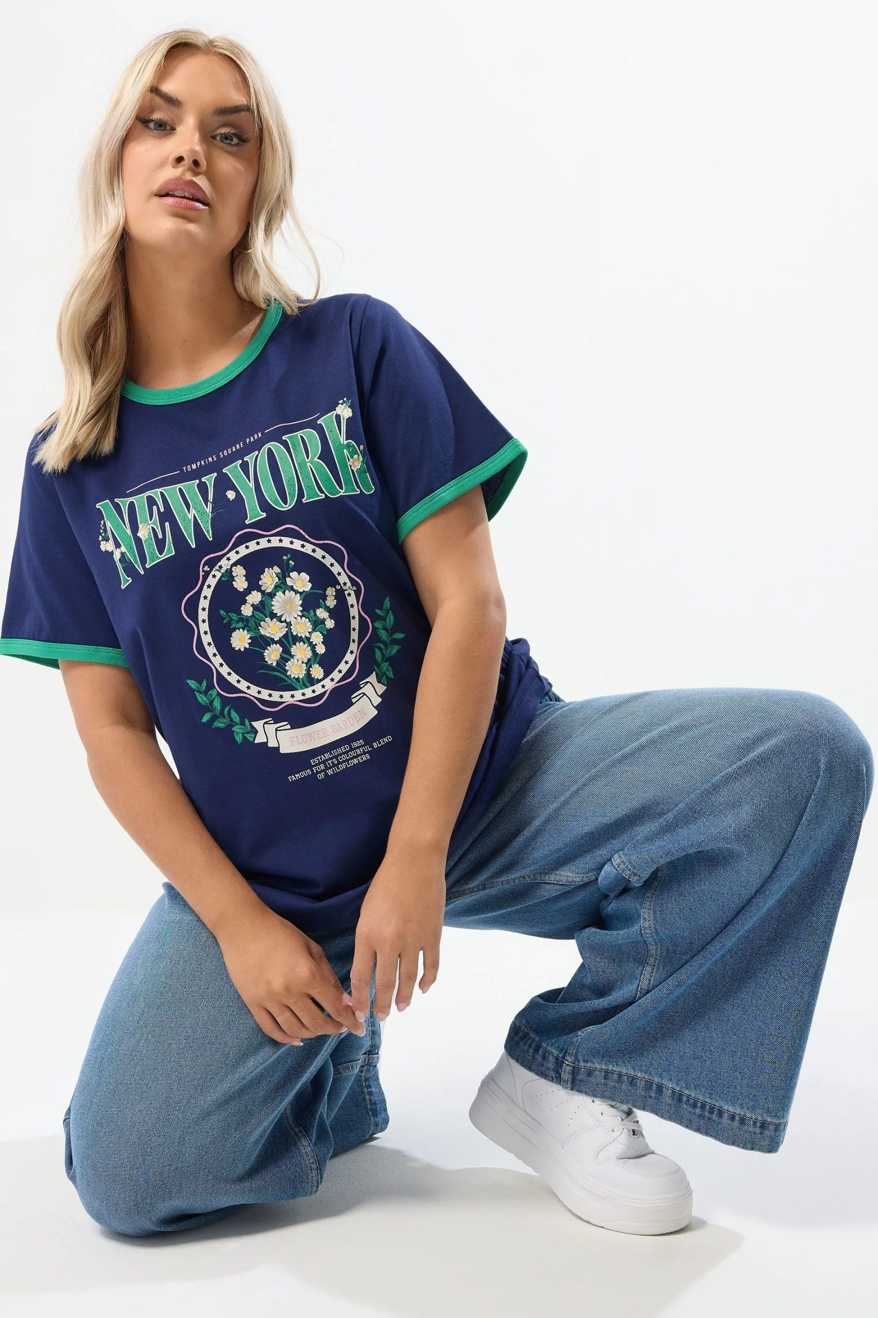 'New York' Varsity Ringer T-Shirt