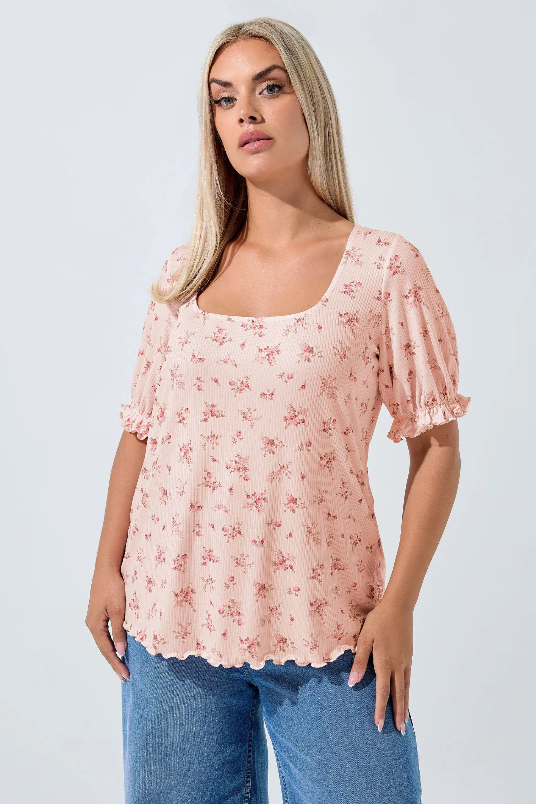 Ditsy Floral Print Top