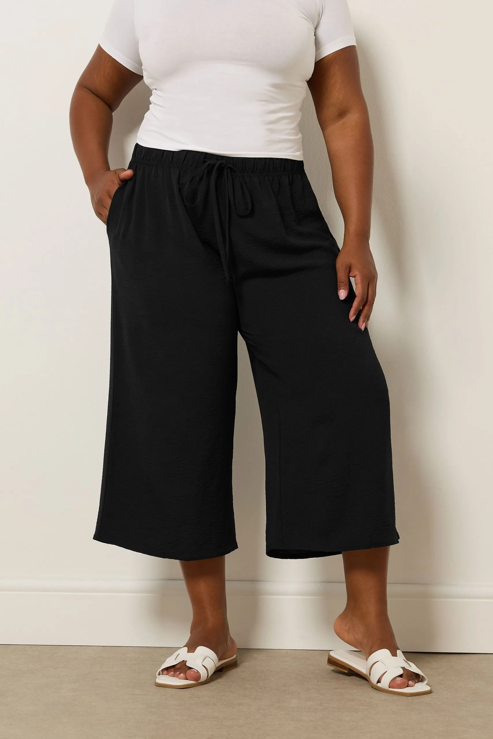 Washed Twill Culottes