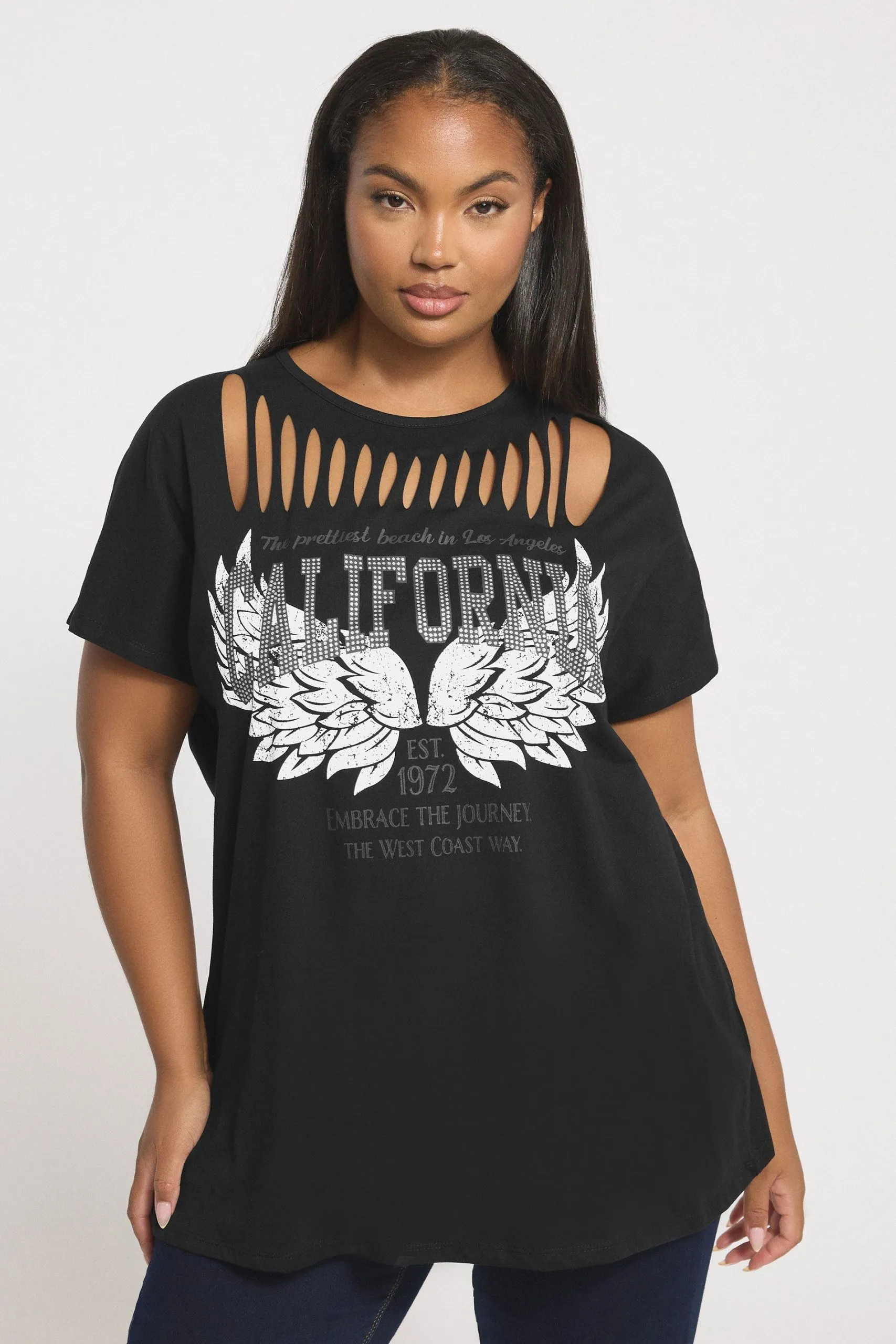 'California' Slash Detail Top