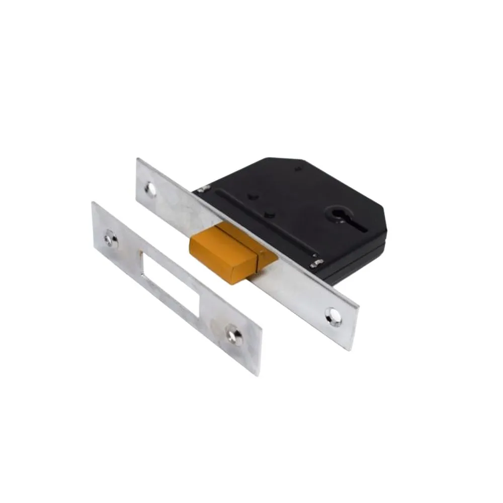 Essentials 3 Lever Chrome Deadlock
