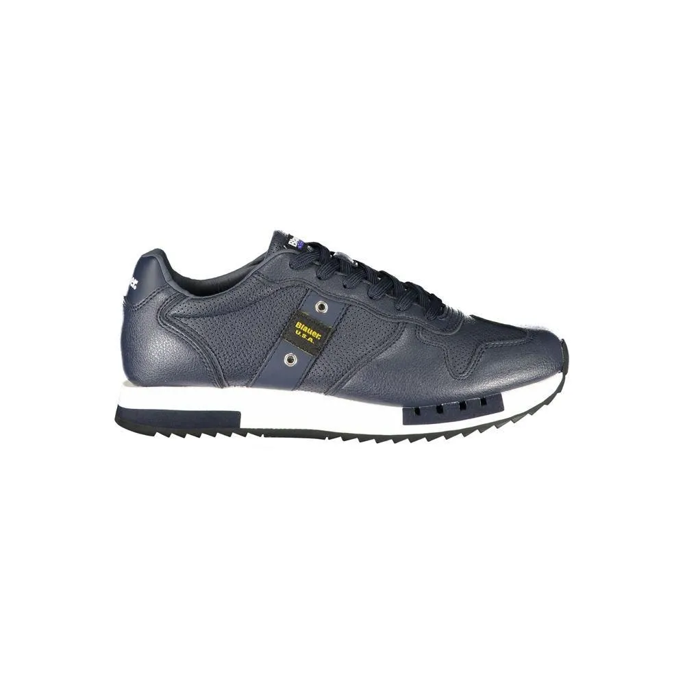Leather Urban Flair Sneaker with Bold Print and Removable Insole-
