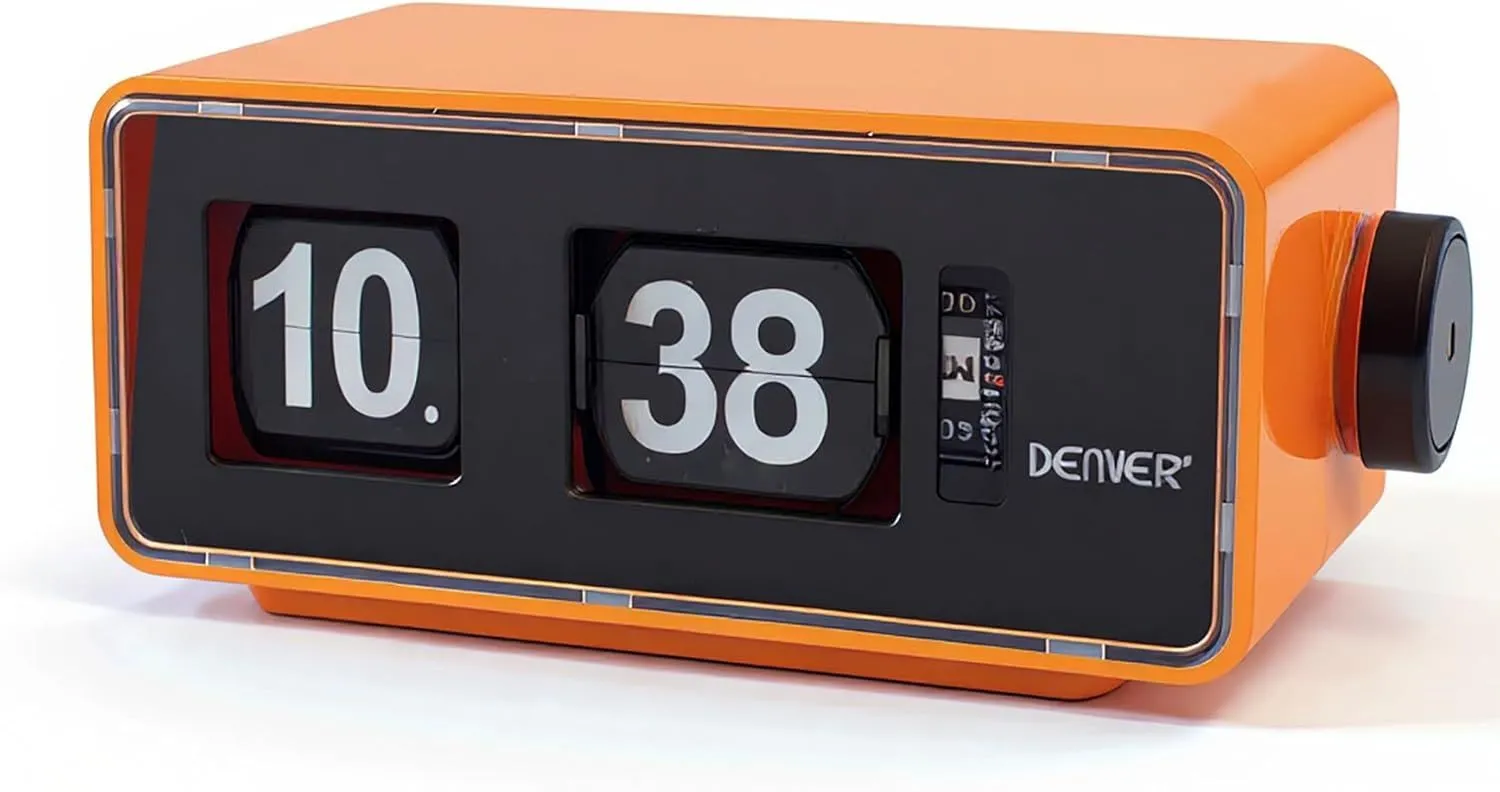 Flip Desk Clock - Flip Clock Retro Alarm  - FM Radio Alarm