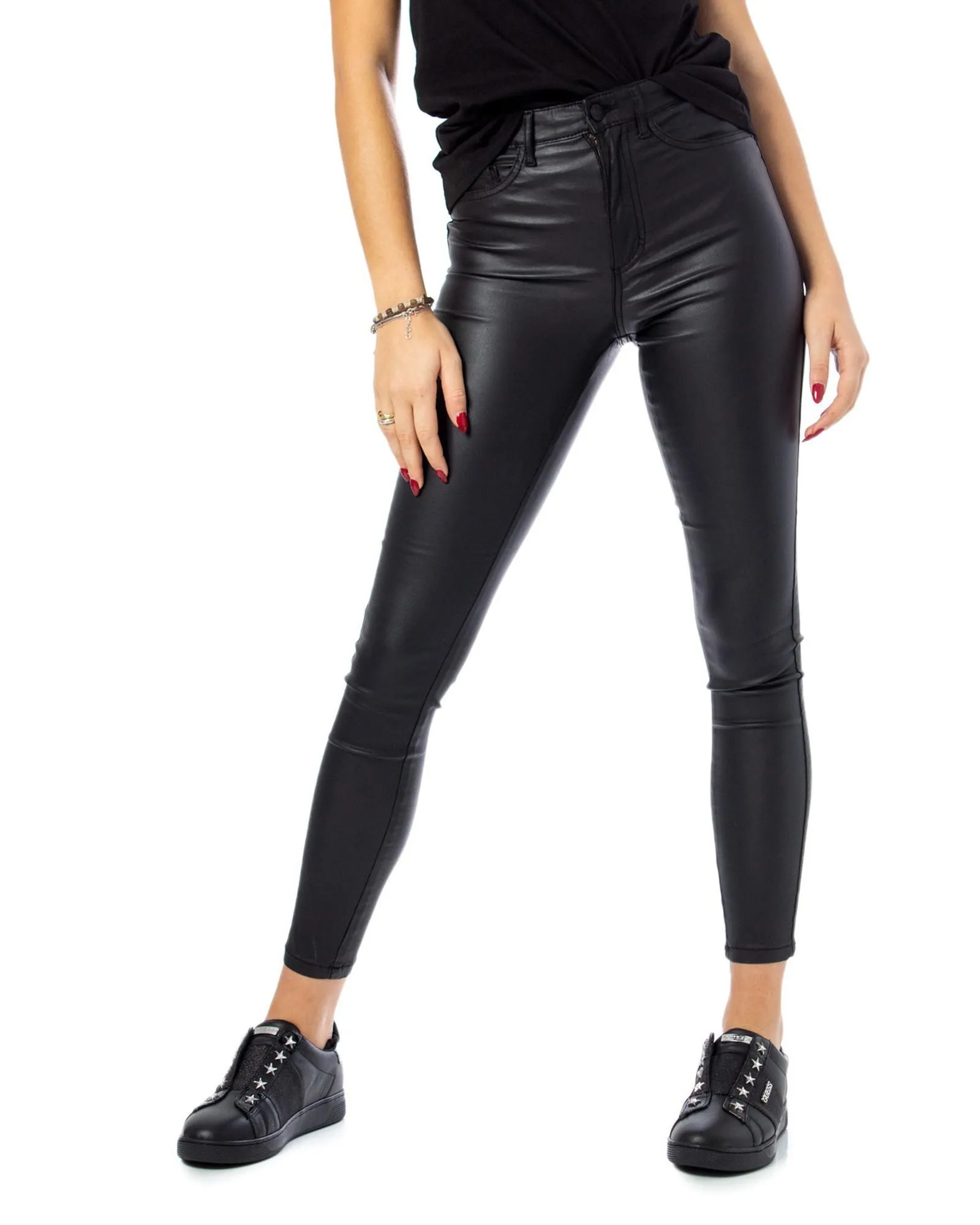 Leather Look Jeggings BlackJeans