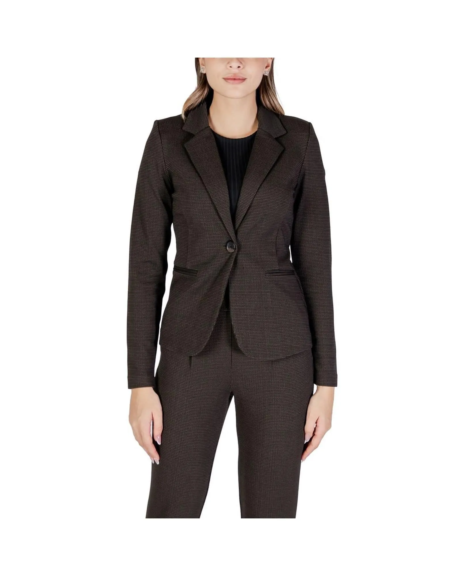 Brown Checked Blazer Professional StyleSuits