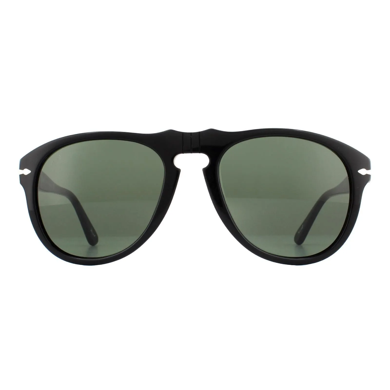 Aviator Black Crystal Green Sunglasses