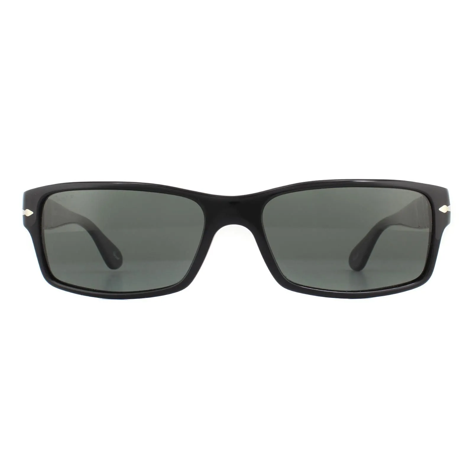 Rectangle Black Crystal Green Polarized 2747S Sunglasses